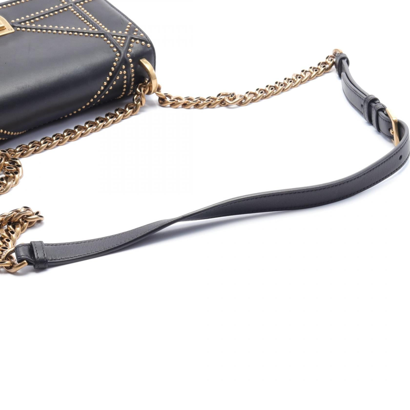 Dior DIORAMA Studded Leather Shoulder Bag