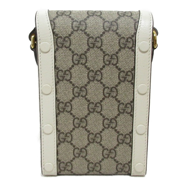 Gucci GG Supreme Horsebit Shoulder Bag  Canvas Crossbody Bag 625615 in Excellent condition