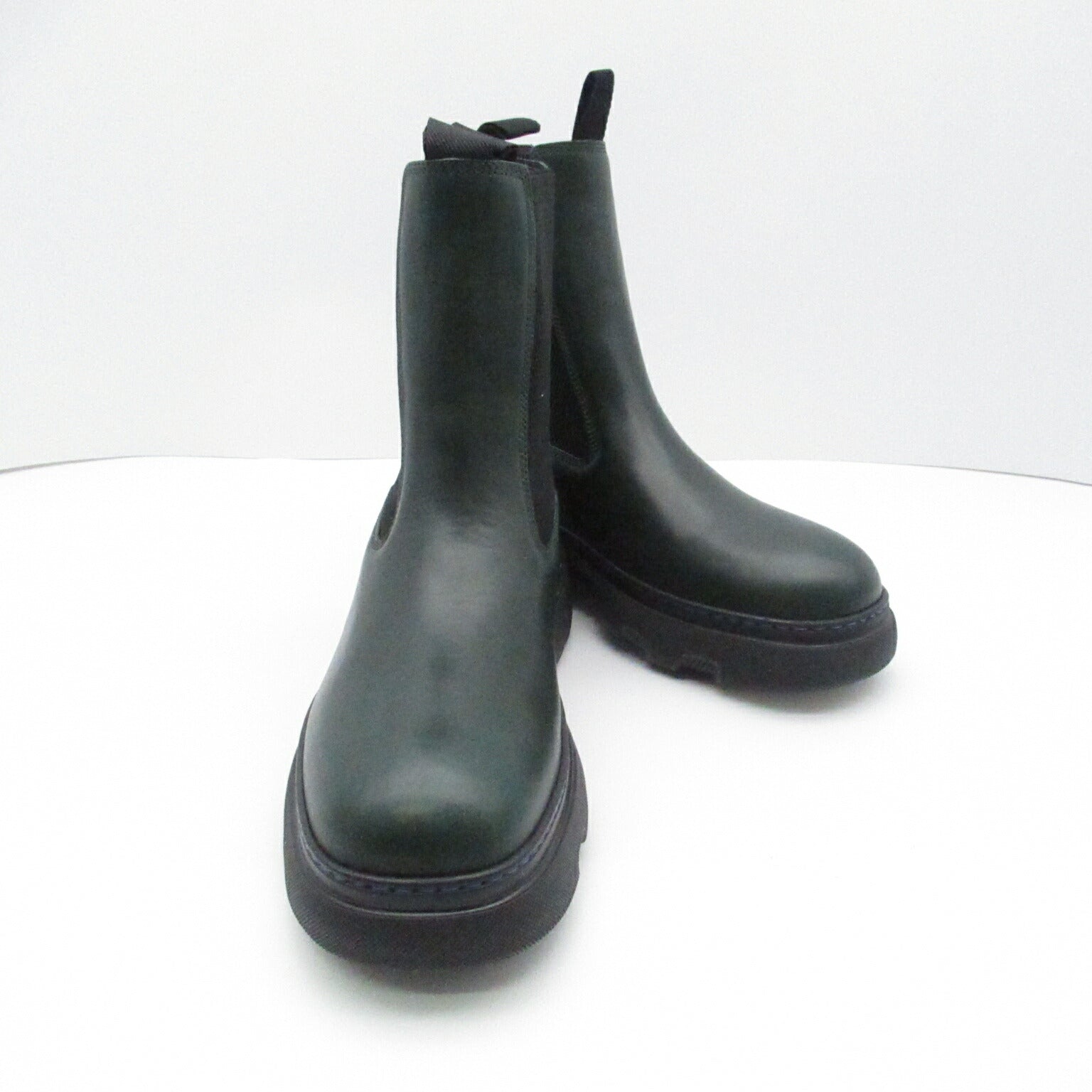 Burberry Creeper Chelsea Boots Leather Black