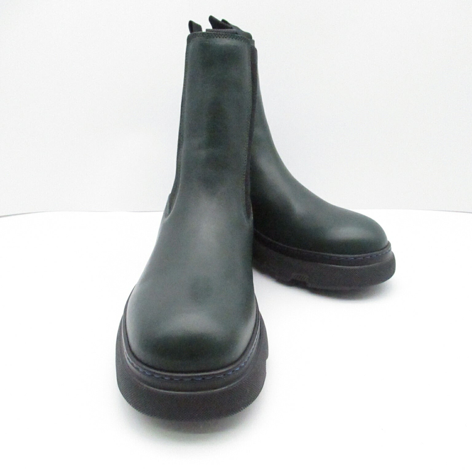 Burberry Creeper Chelsea Boots Leather Black