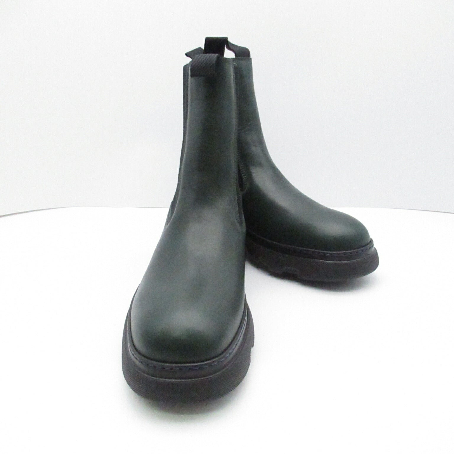 Burberry Creeper Chelsea Boots Leather Black