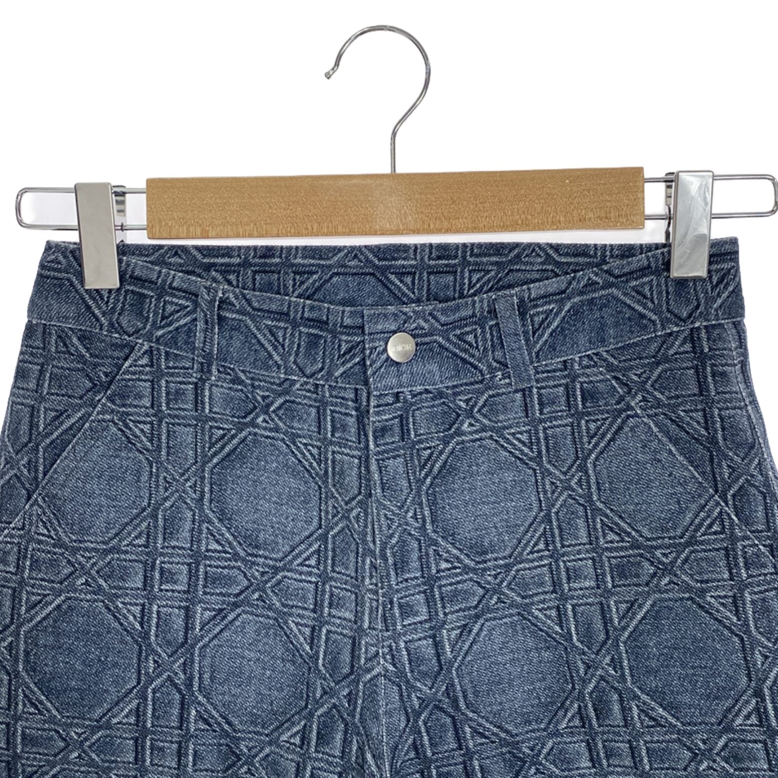 Dior Kids Cotton Denim Pants Blue