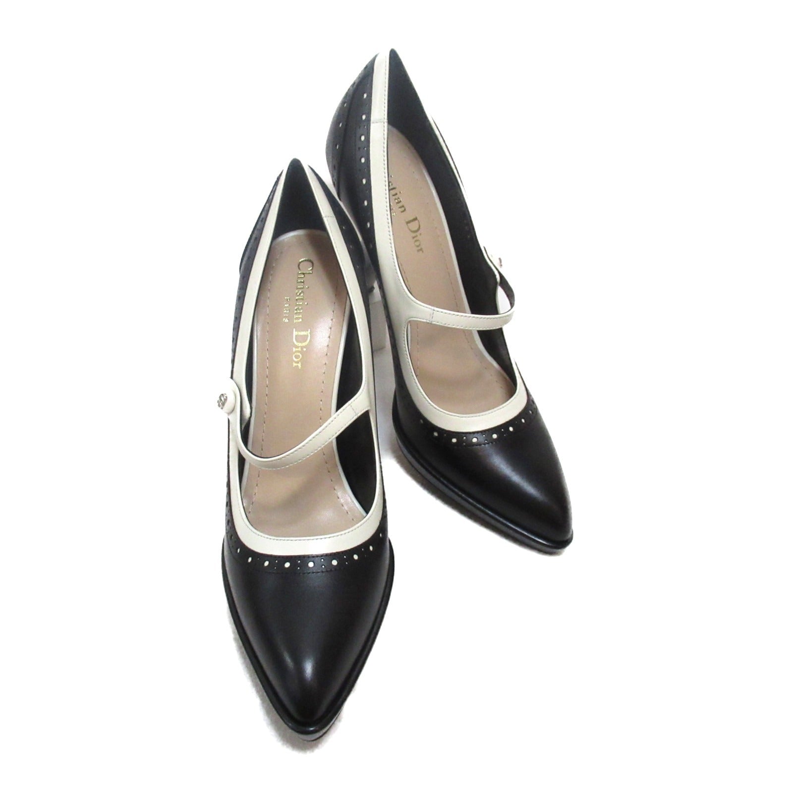 Dior Leather Pumps White/Black