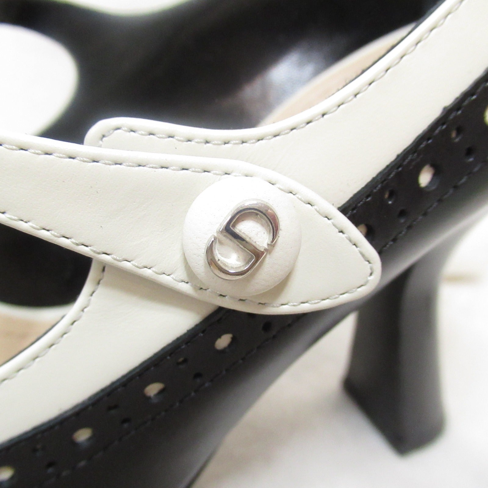 Dior Leather Pumps Black/White