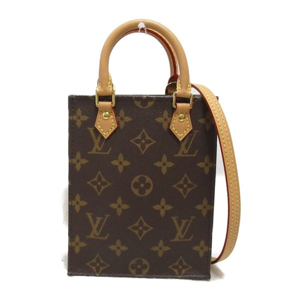 Louis Vuitton Petite Sac Plat Canvas Handbag M69442 in Excellent condition