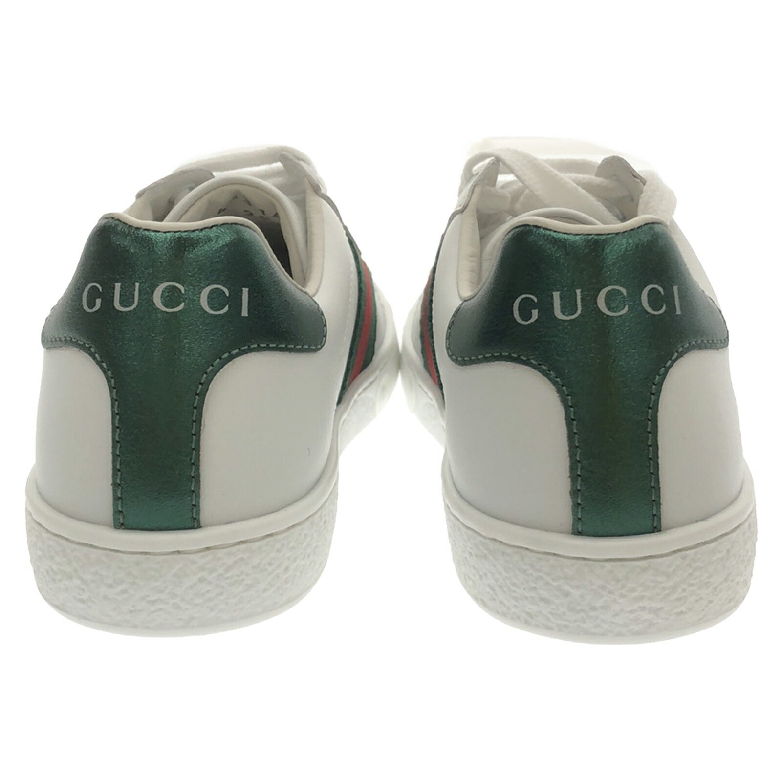 Gucci Kids Leather Sneakers White