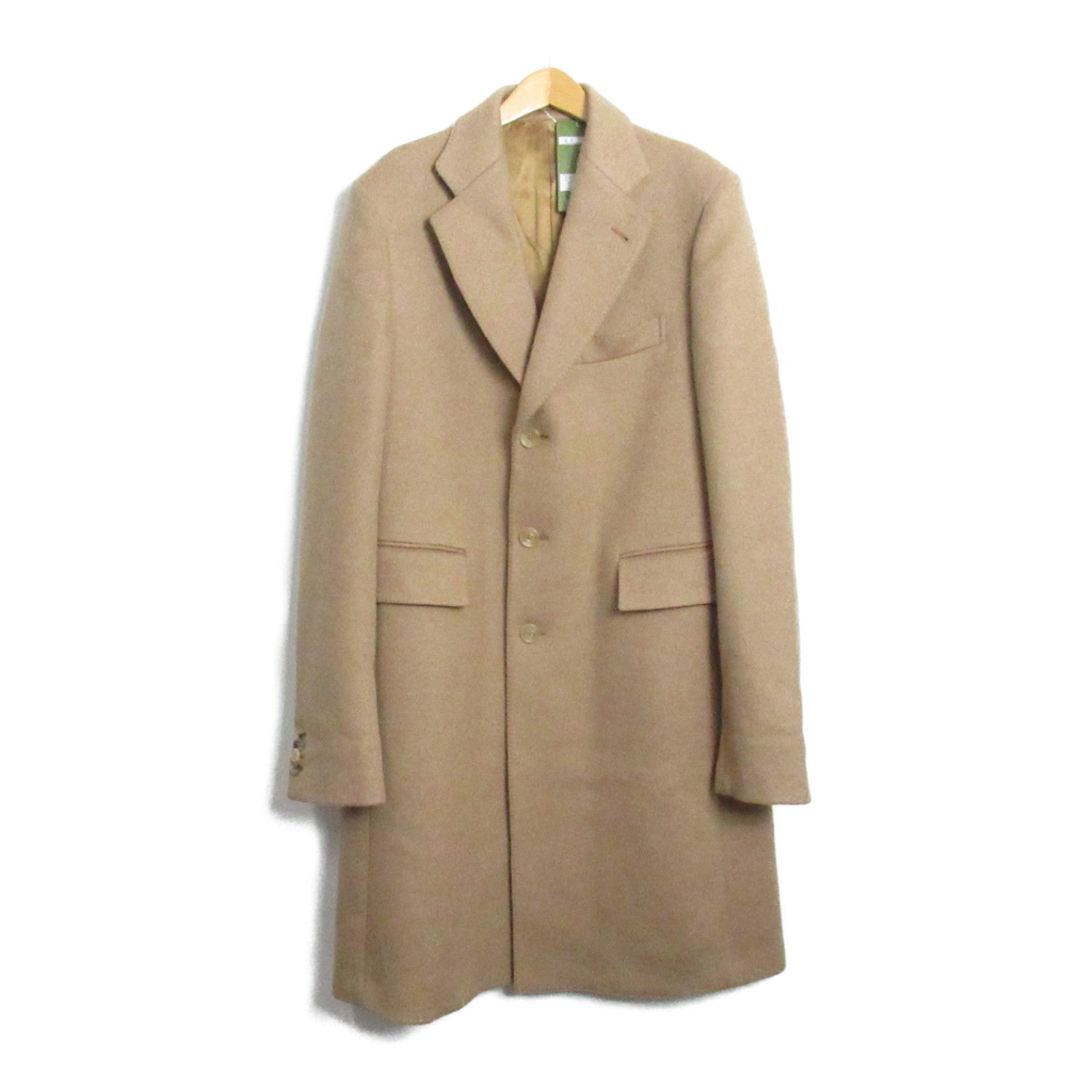 Gucci Camel Hair Coat Brown Men