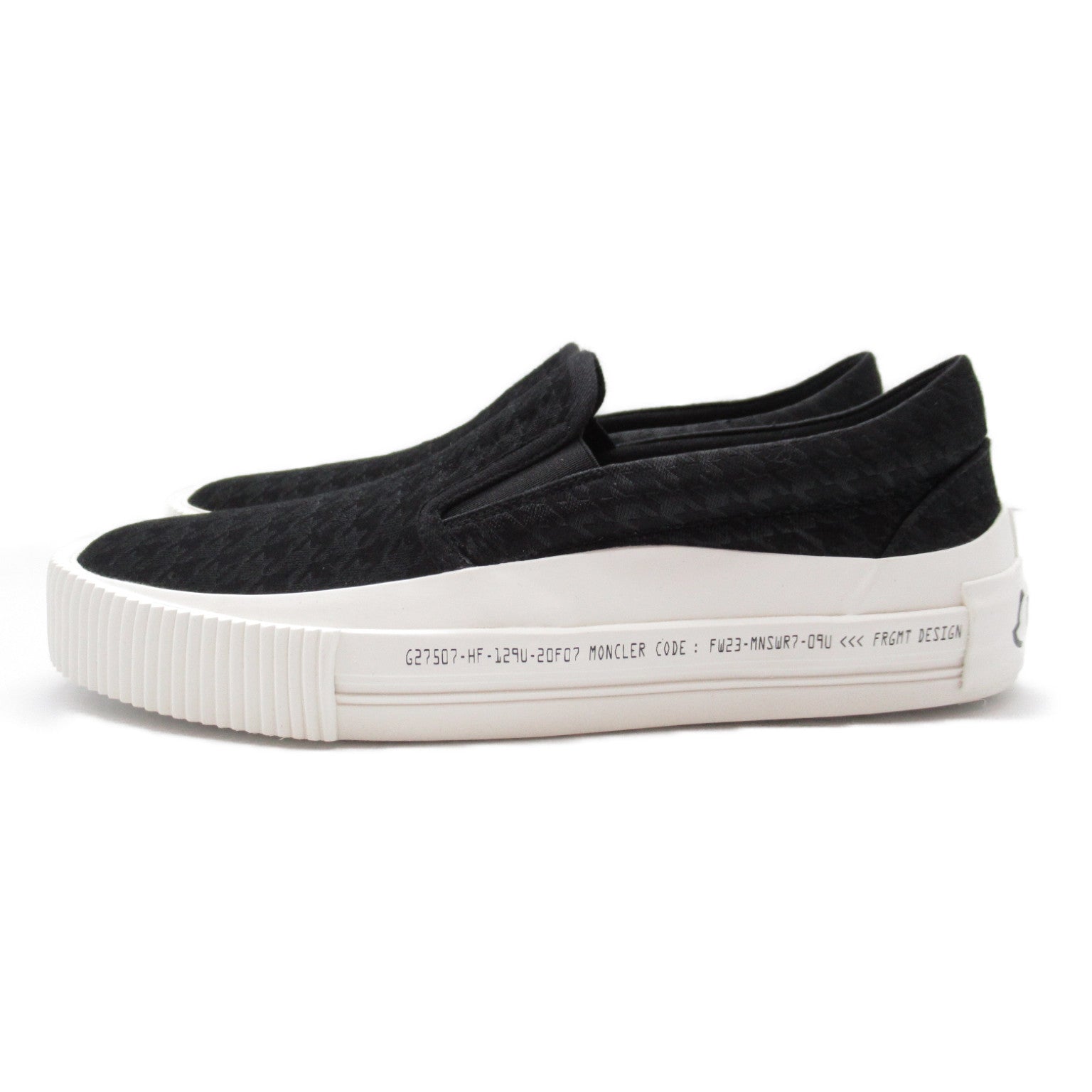 Moncler Canvas Vulcan Fragment Sneakers Black