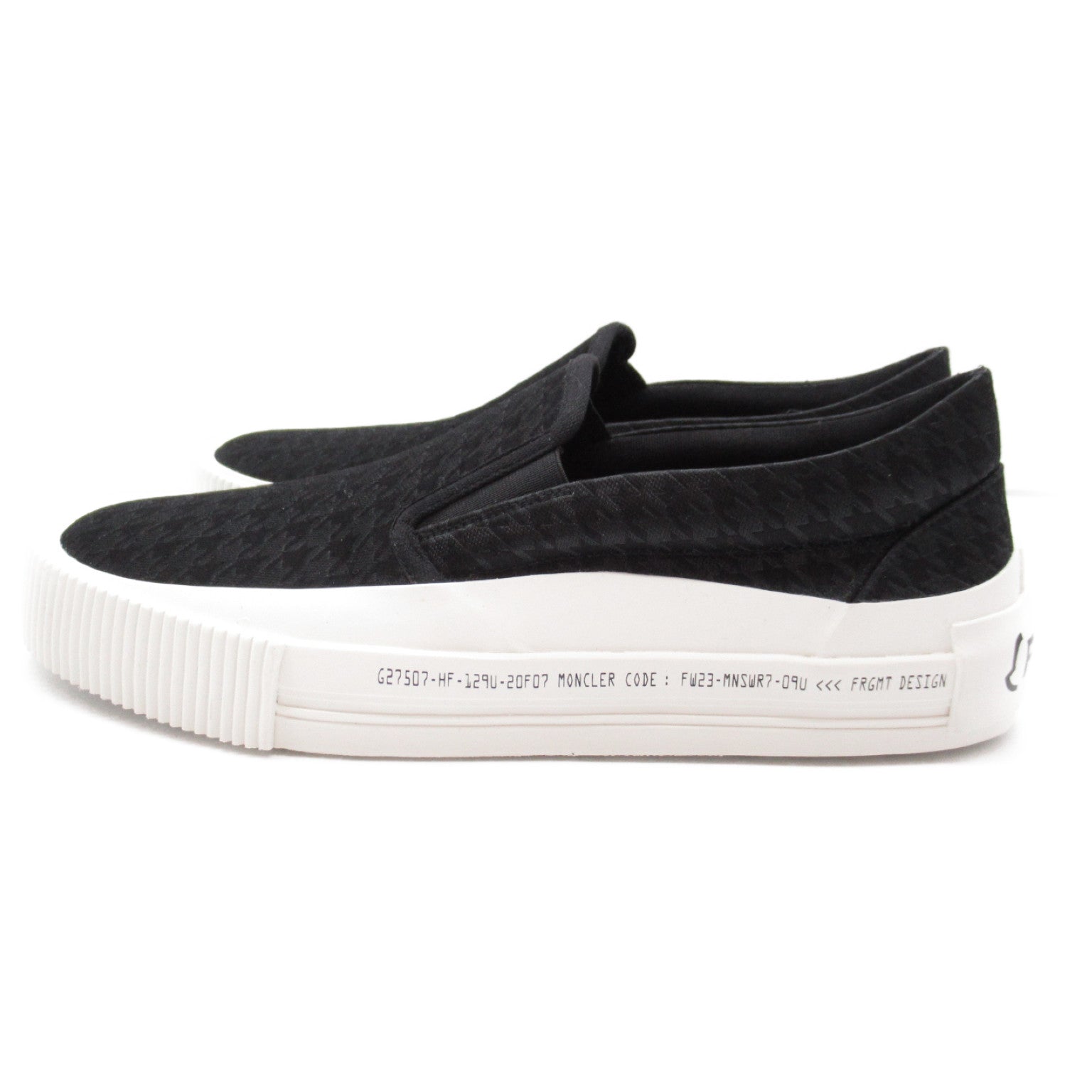 Moncler Vulcan Fragment Canvas Sneakers Black