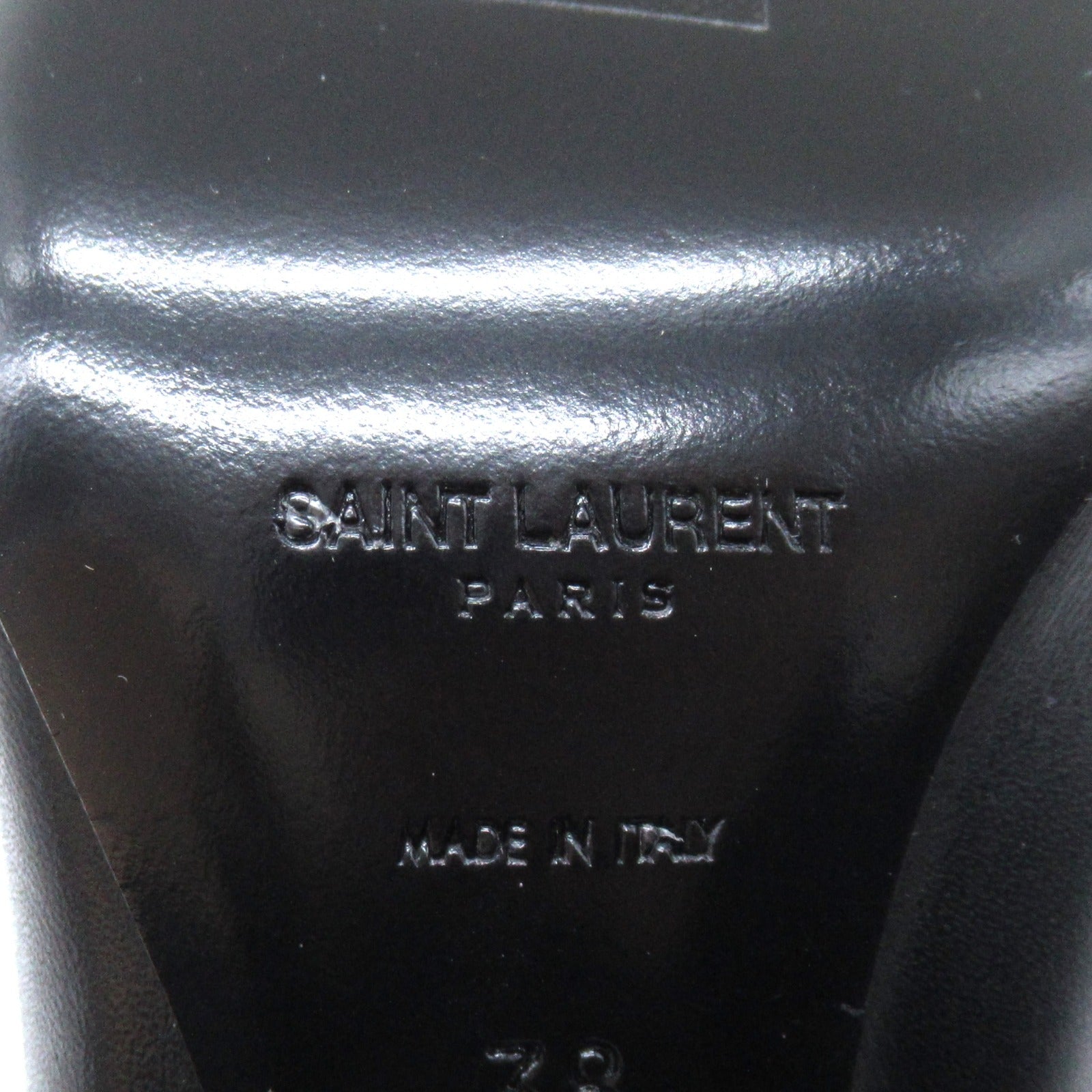 Saint Laurent Leather Ankle Boots Black