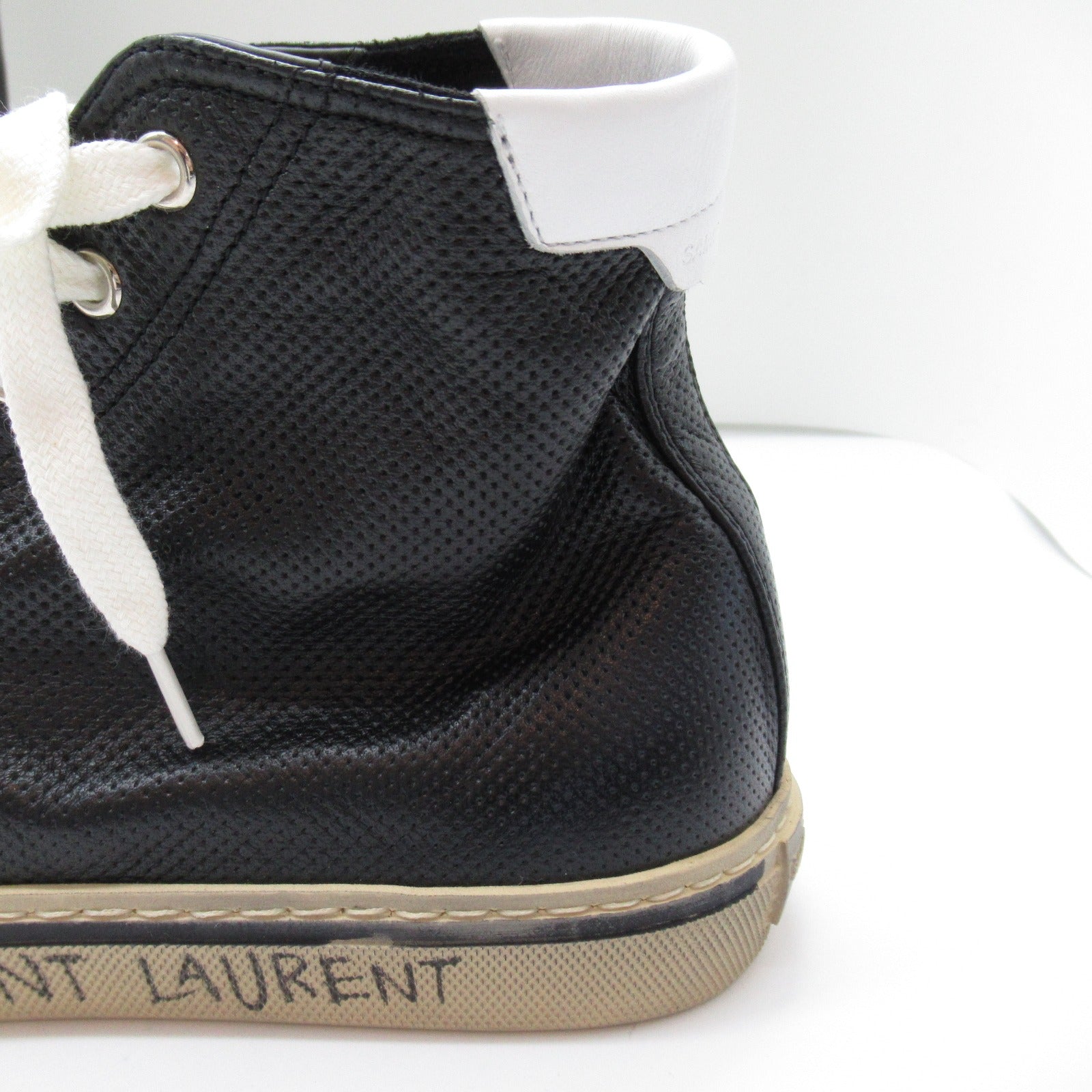 Saint Laurent High-Top Sneakers Leather Rubber