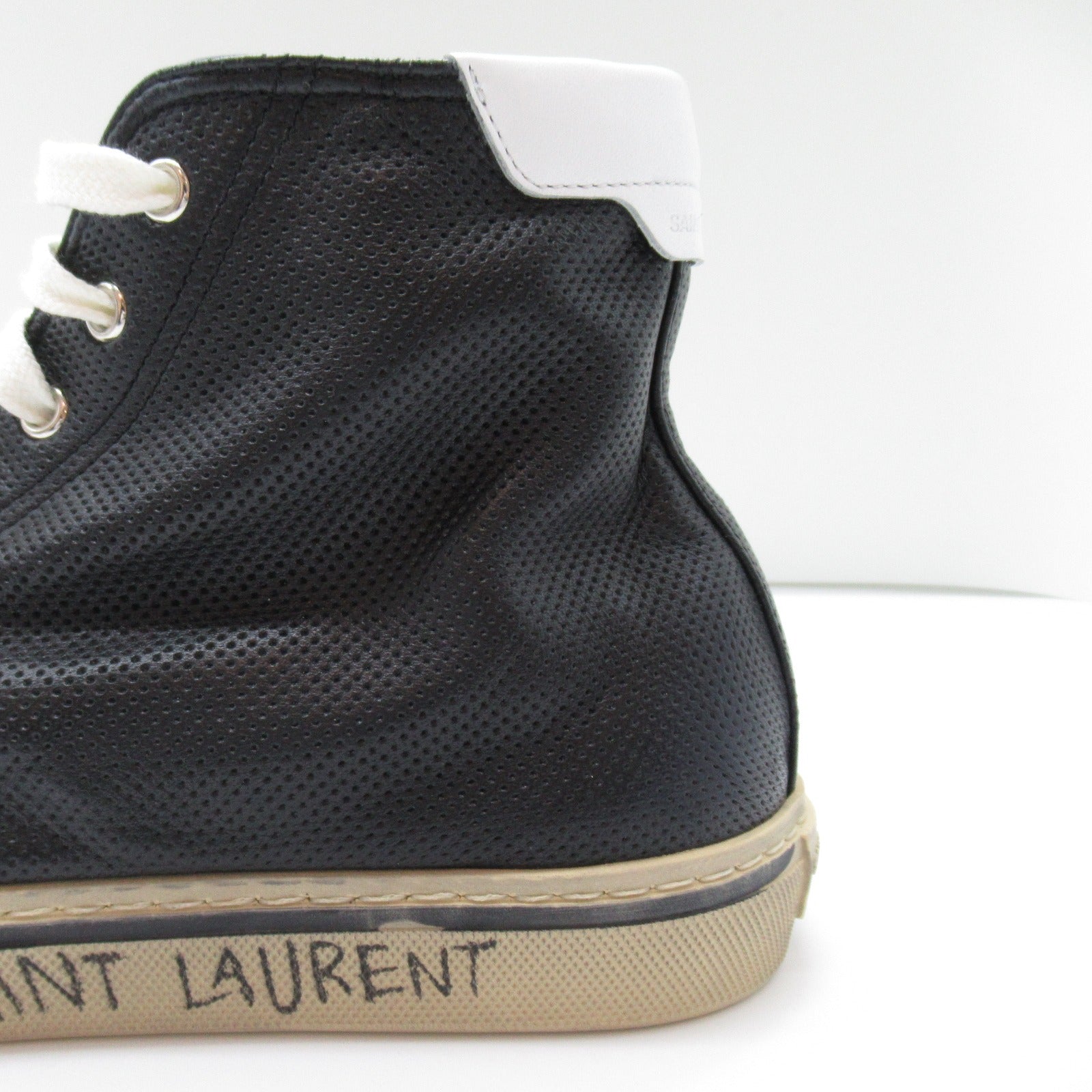 Saint Laurent High-Top Sneakers Leather Rubber