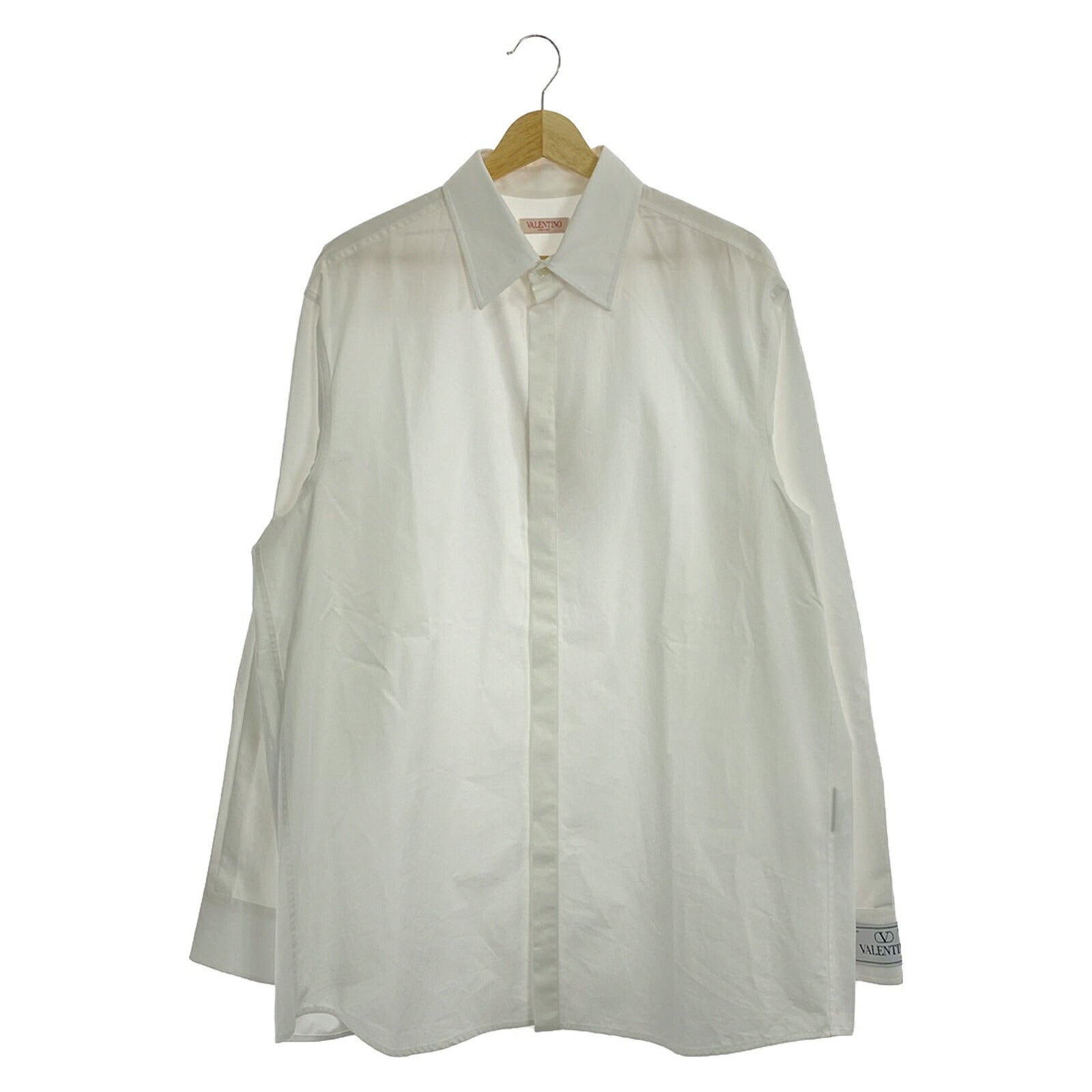 Valentino Cotton Long Sleeve Shirt White