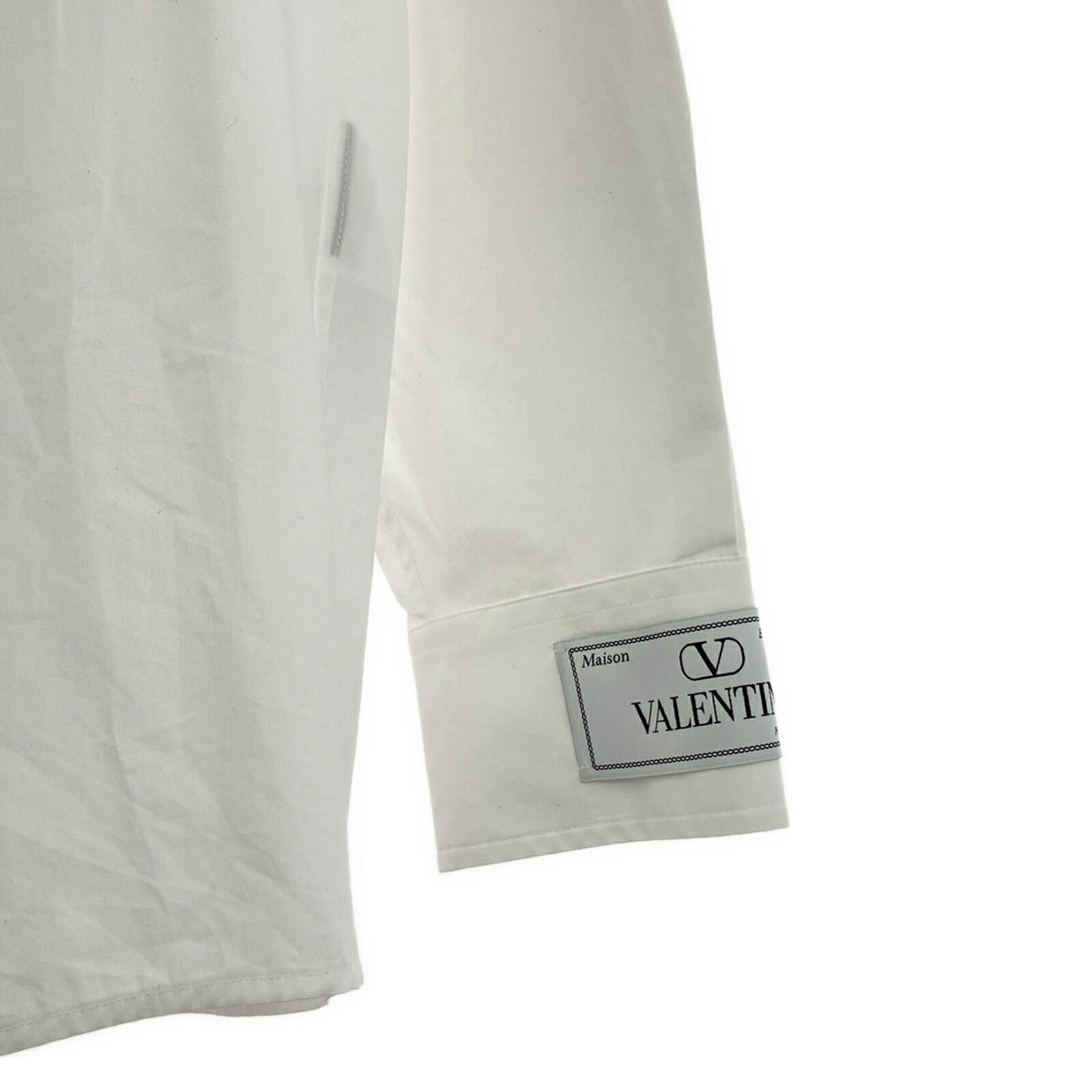 Valentino Cotton Long Sleeve Shirt White