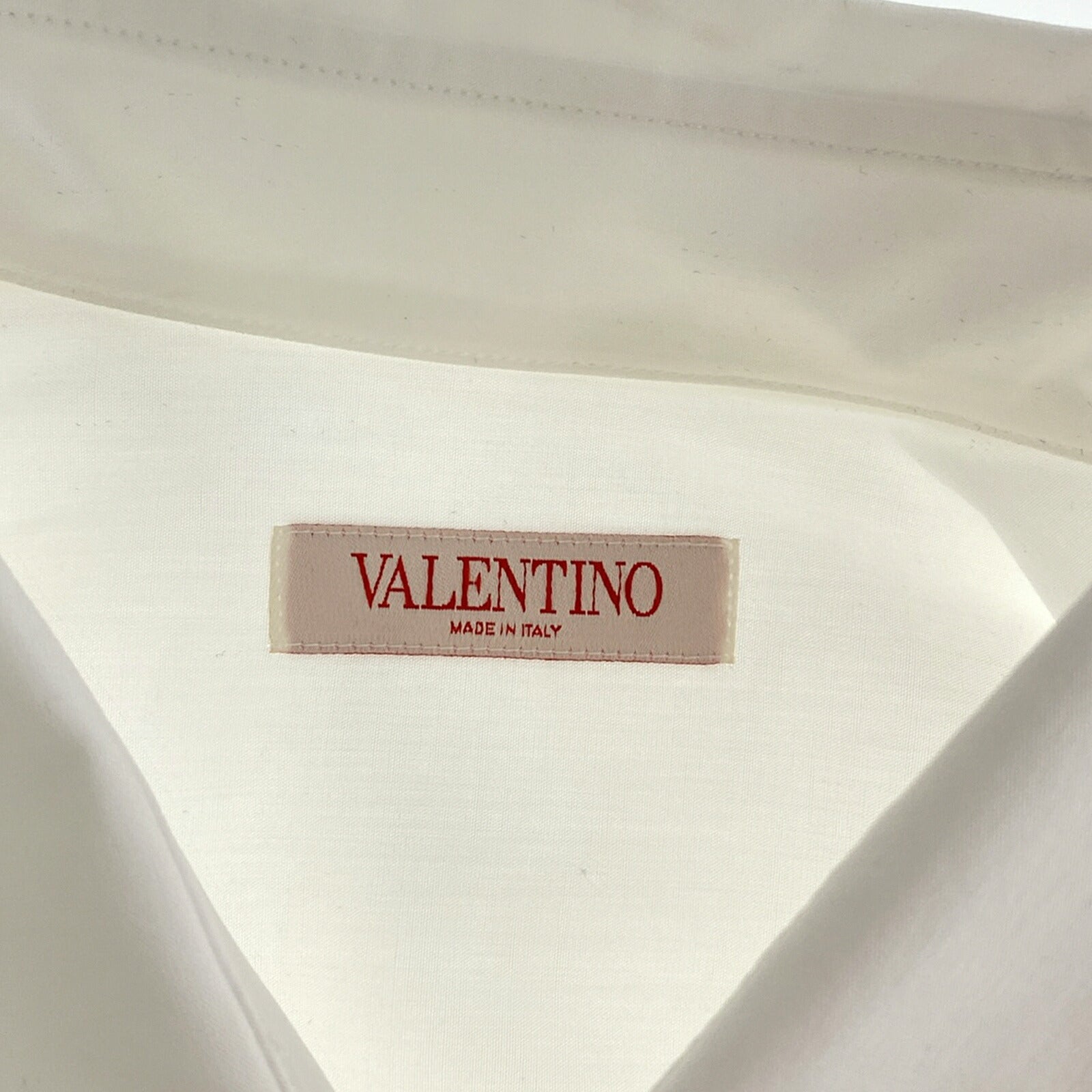 Valentino Cotton Long Sleeve Shirt White