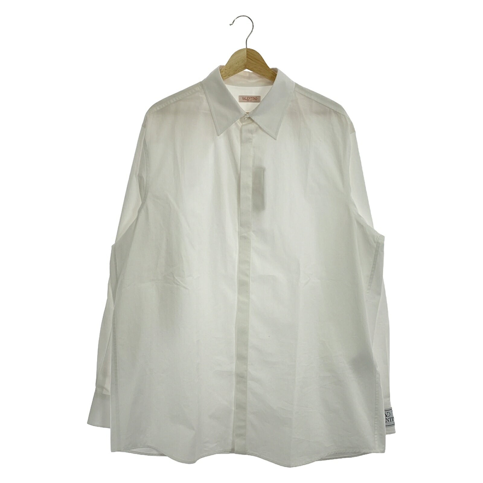 Valentino Cotton Long Sleeve Shirt White