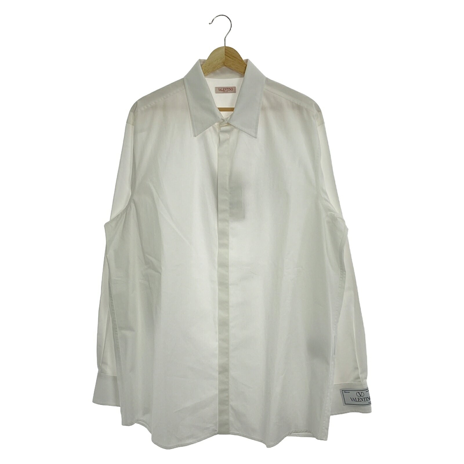 Valentino Cotton Long Sleeve Shirt White