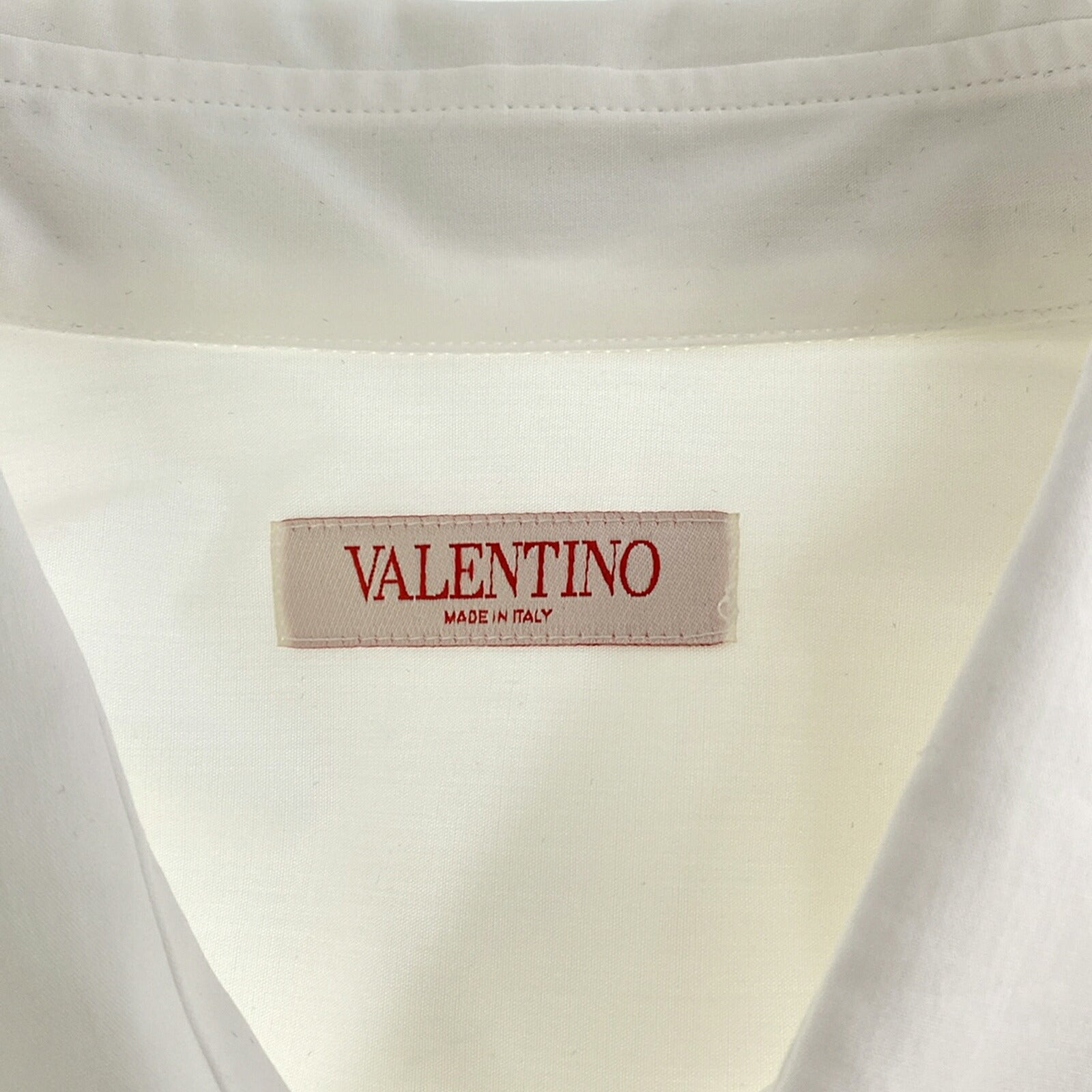 Valentino Cotton Long Sleeve Shirt White