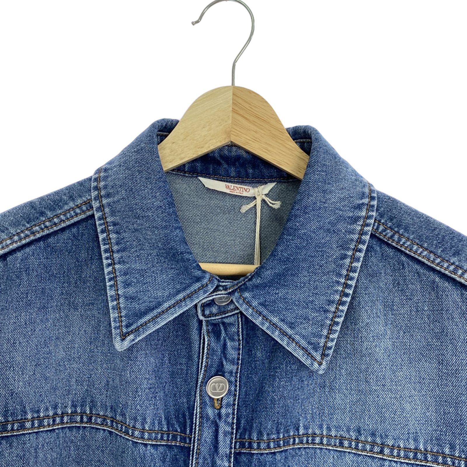 Valentino Denim Cotton Shirt Blue