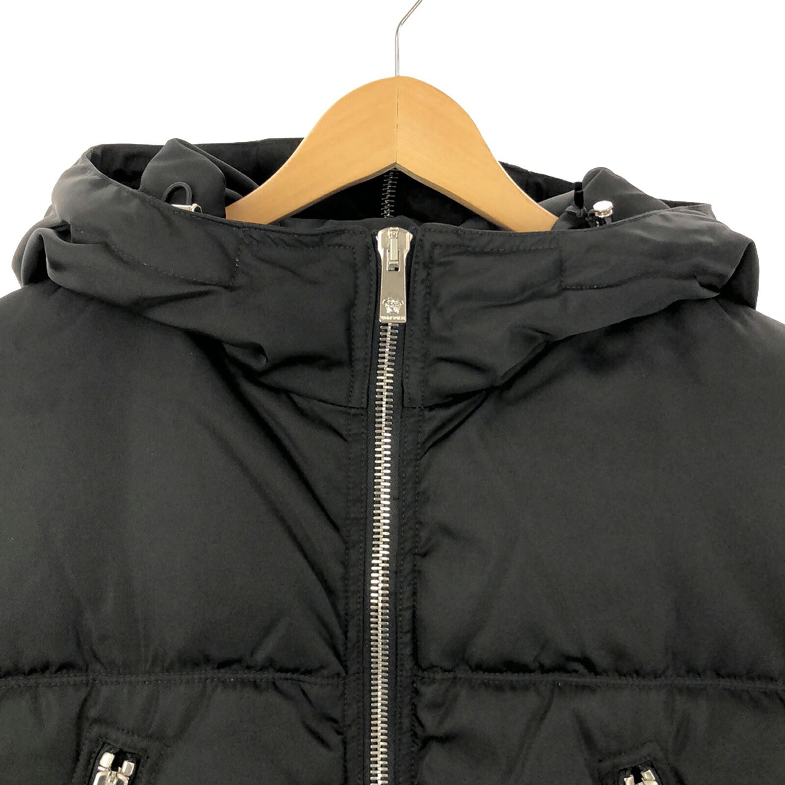 Versace Nylon Down Jacket Black