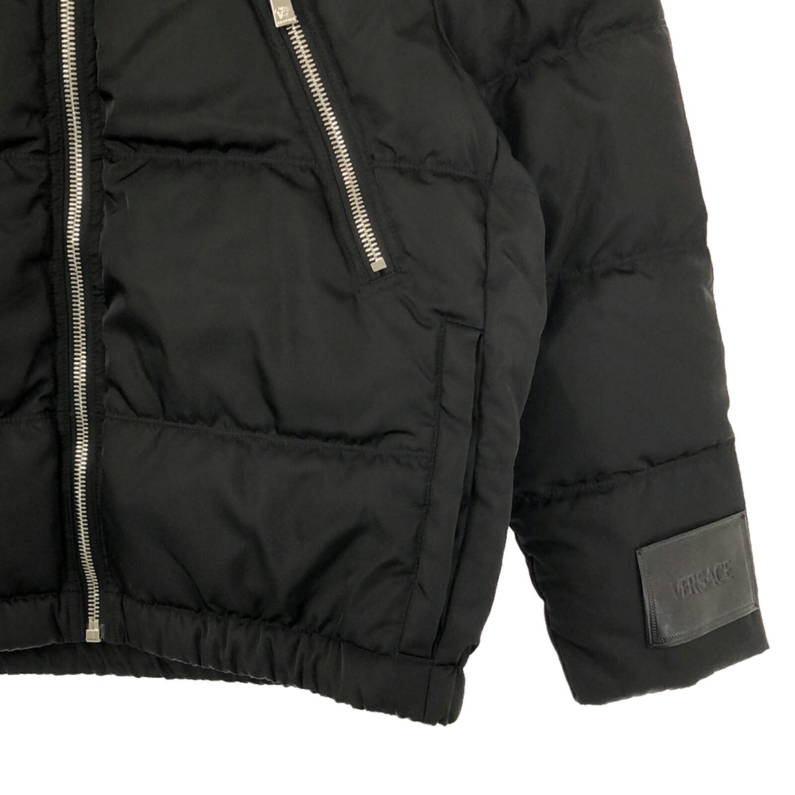 Versace Nylon Down Jacket Black