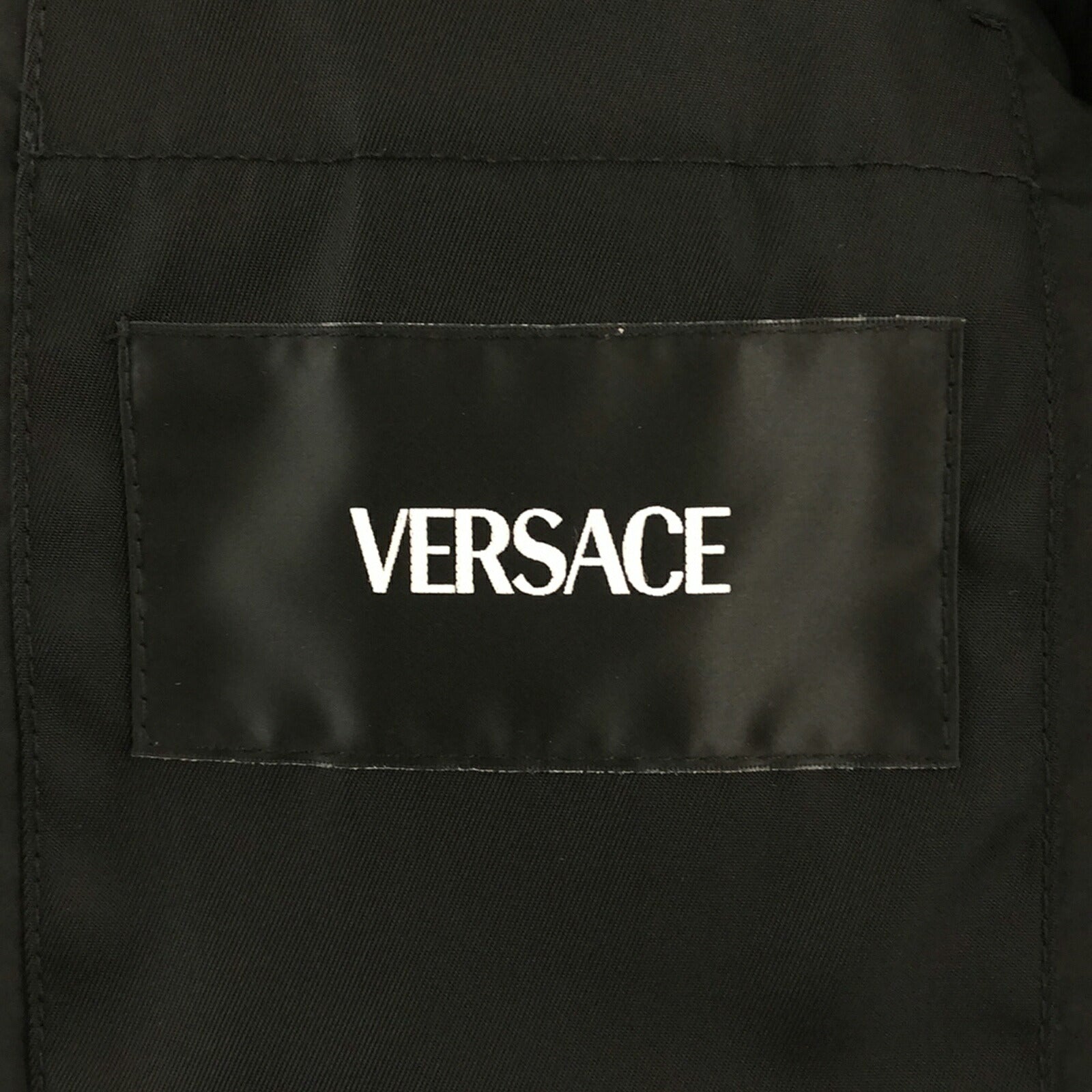 Versace Nylon Down Jacket Black