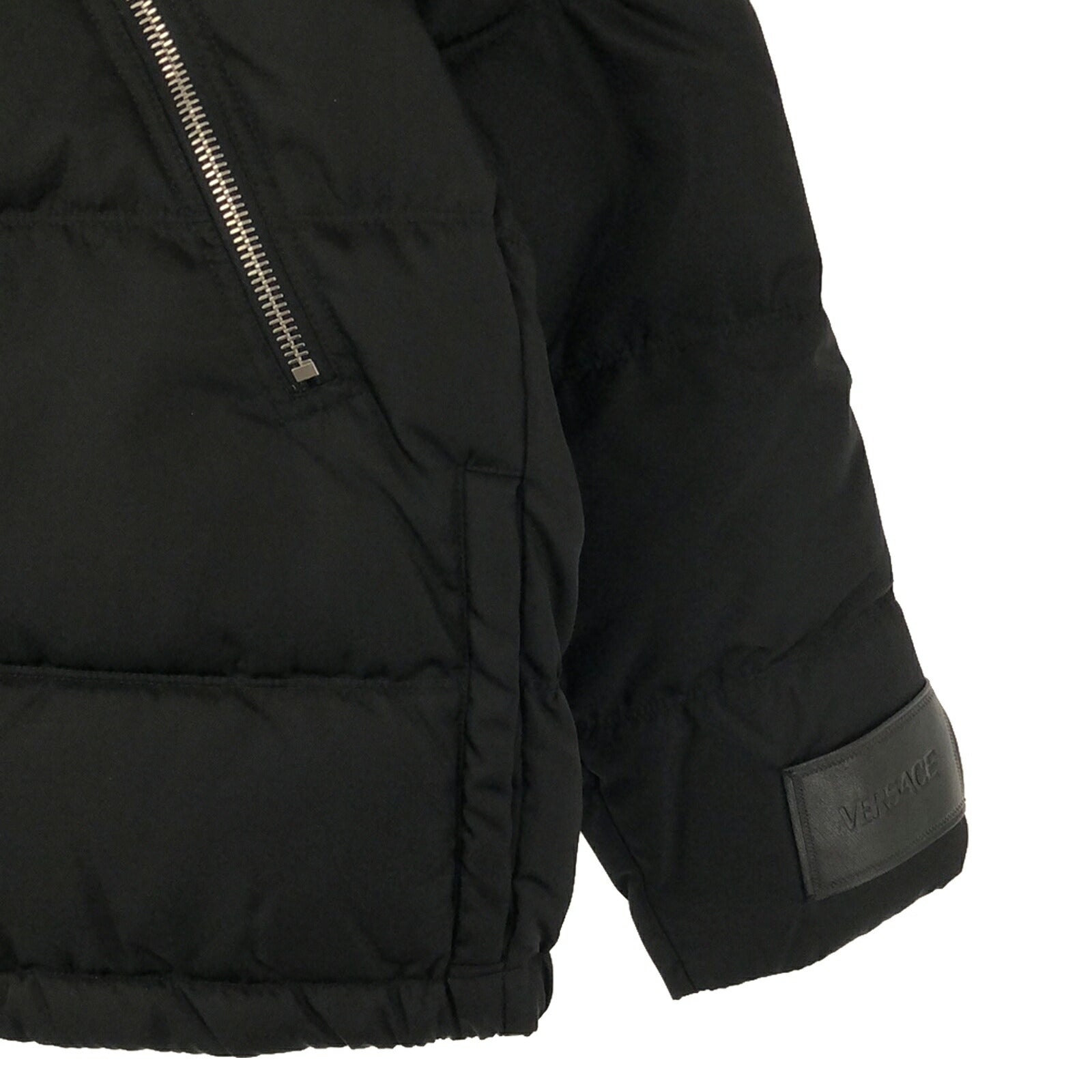 Versace Nylon Down Jacket Black