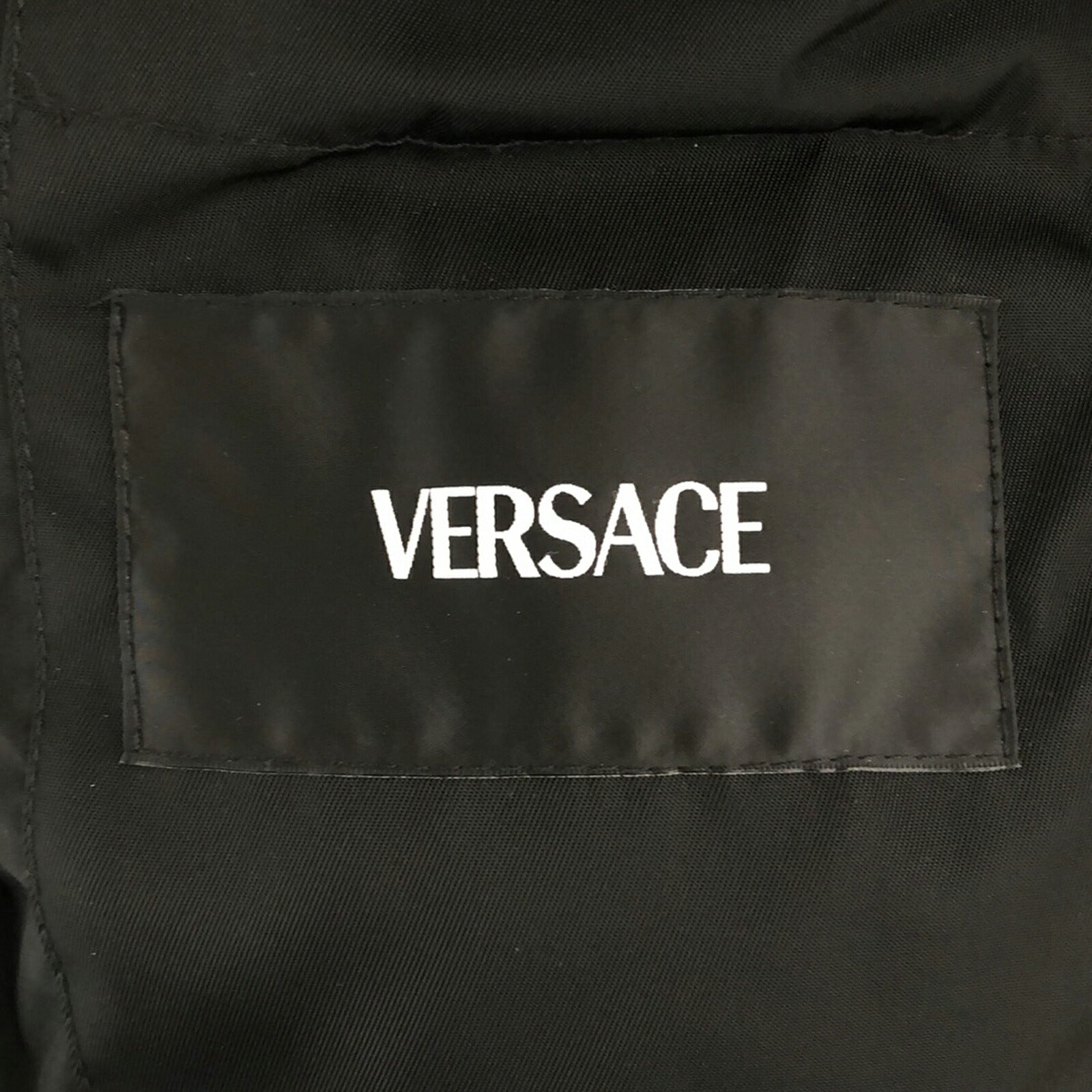 Versace Nylon Down Jacket Black