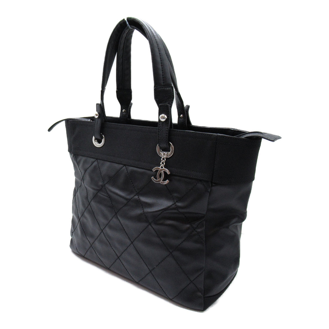 Chanel Paris Biarritz Tote MM Bag Black