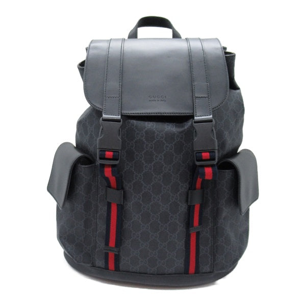 GG Supreme Black Backpack 495563