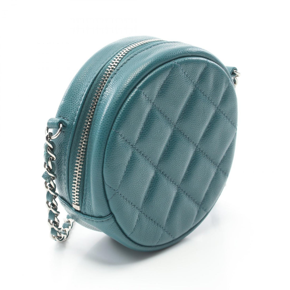 Chanel Caviar Mini Classic Shoulder Bag Green