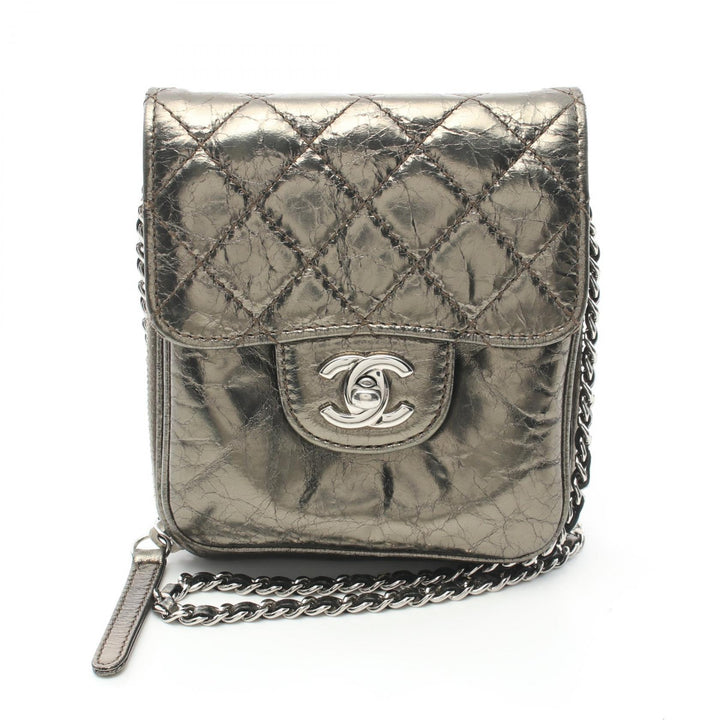 Chanel Aged Calfskin Matelasse Shoulder Bag