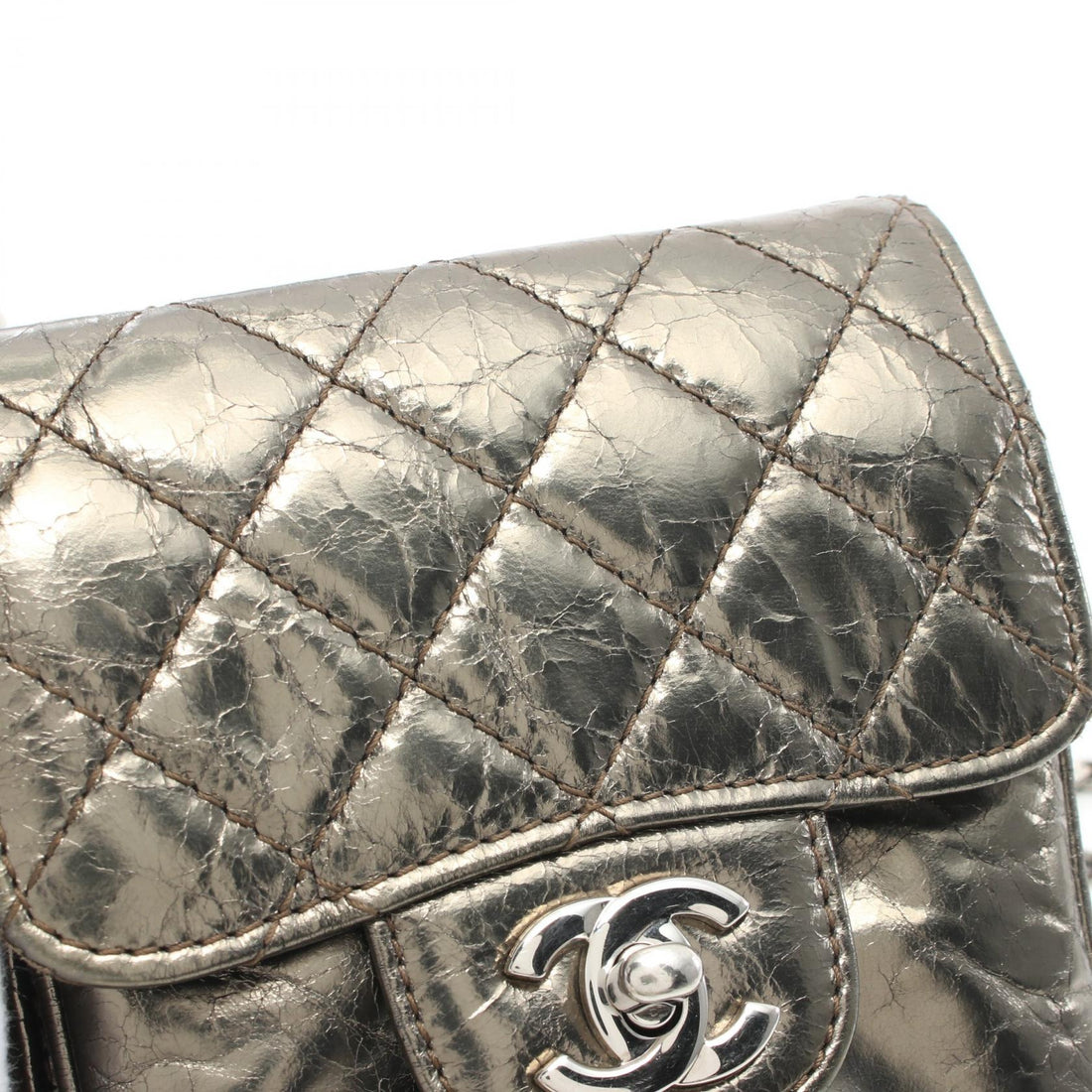 Chanel Aged Calfskin Matelasse Shoulder Bag