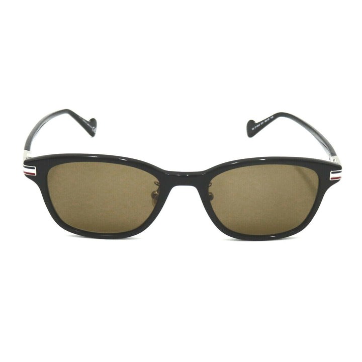 Moncler Plastic Sunglasses Black Brown Lens