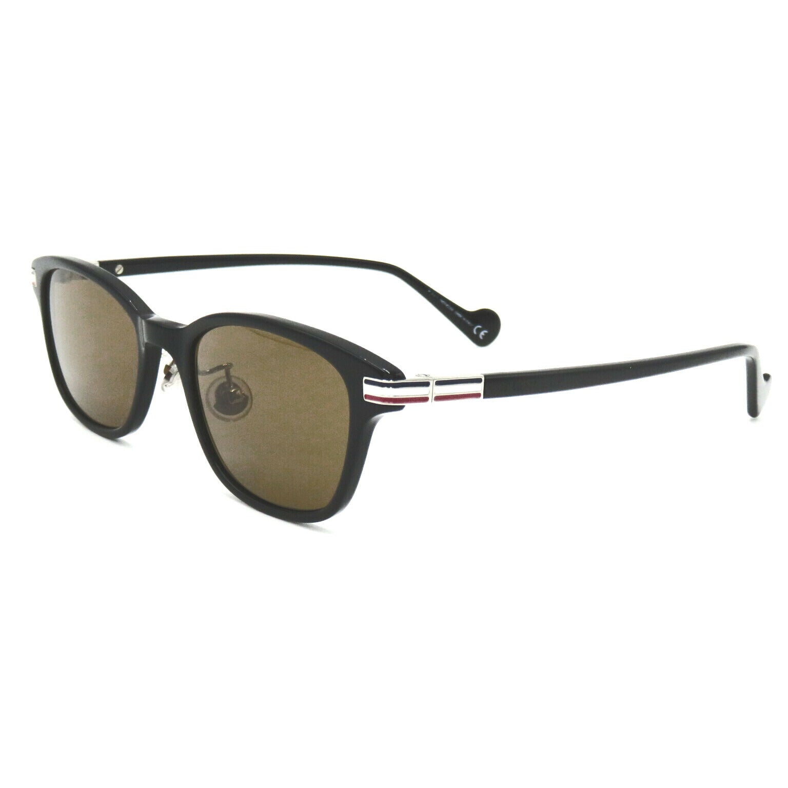 Moncler Plastic Sunglasses Black Brown Lens