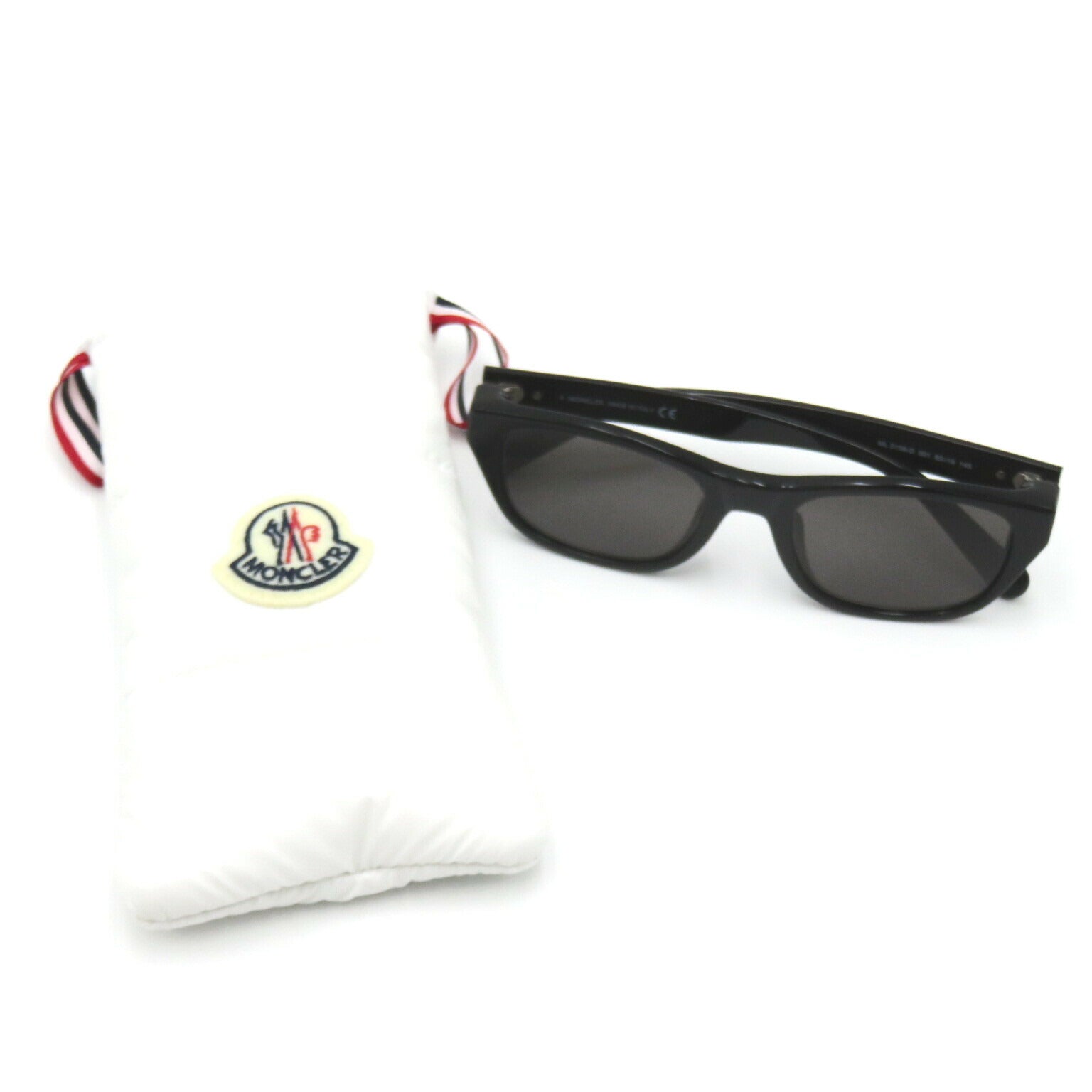 Moncler Plastic Sunglasses Black Gray Lens