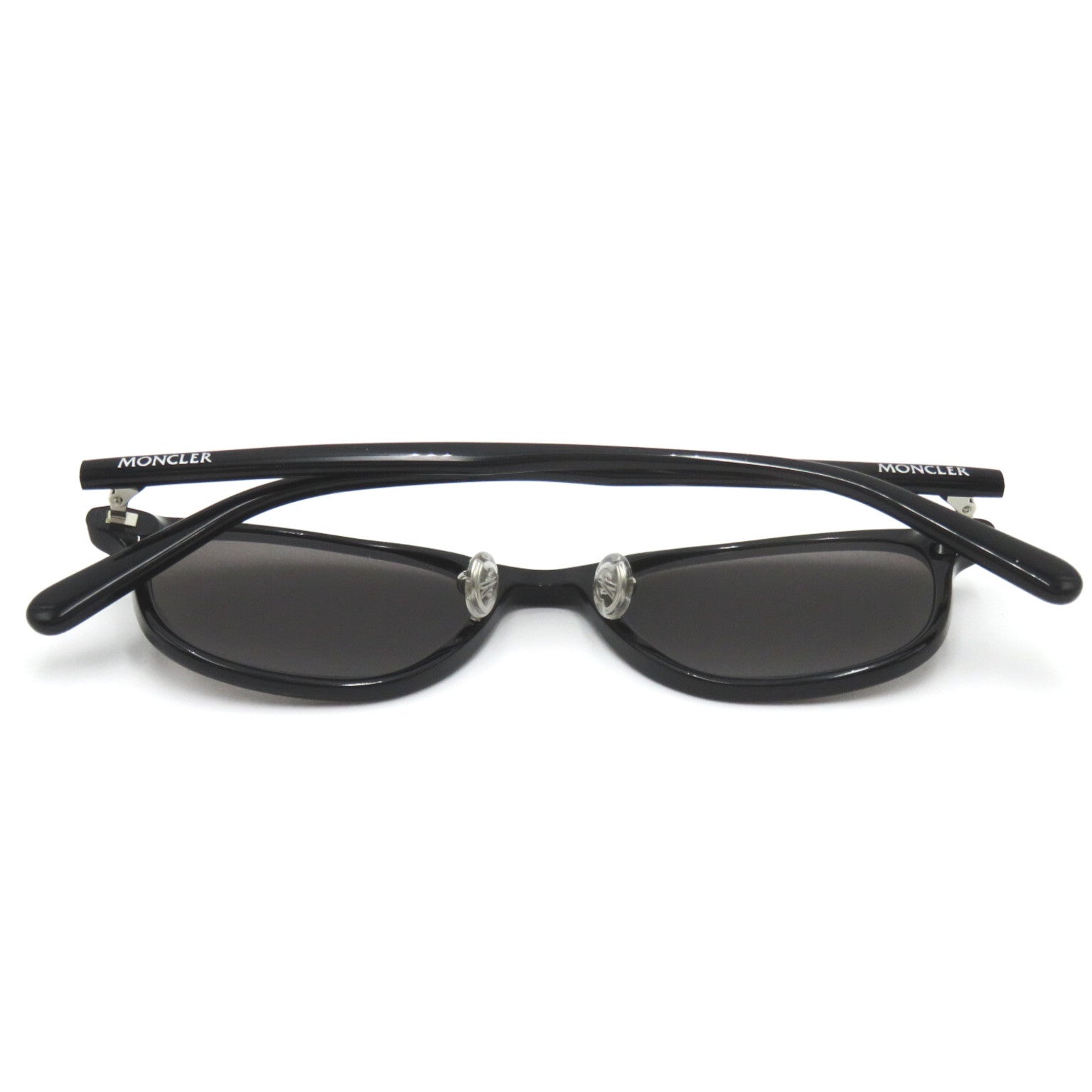 Moncler Plastic Sunglasses Black Gray Lens