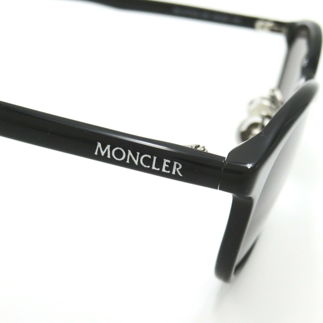 Moncler Plastic Sunglasses Black Gray Lens