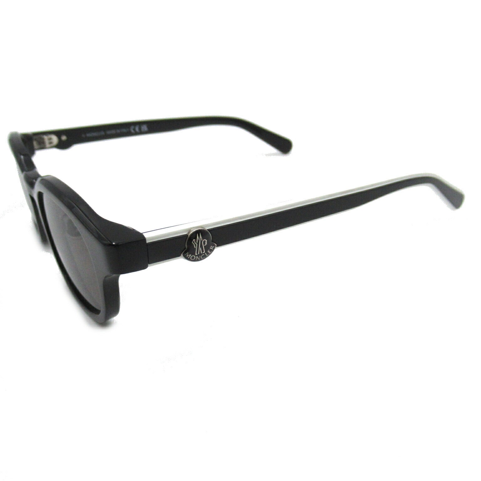 Moncler Plastic Sunglasses Black/White