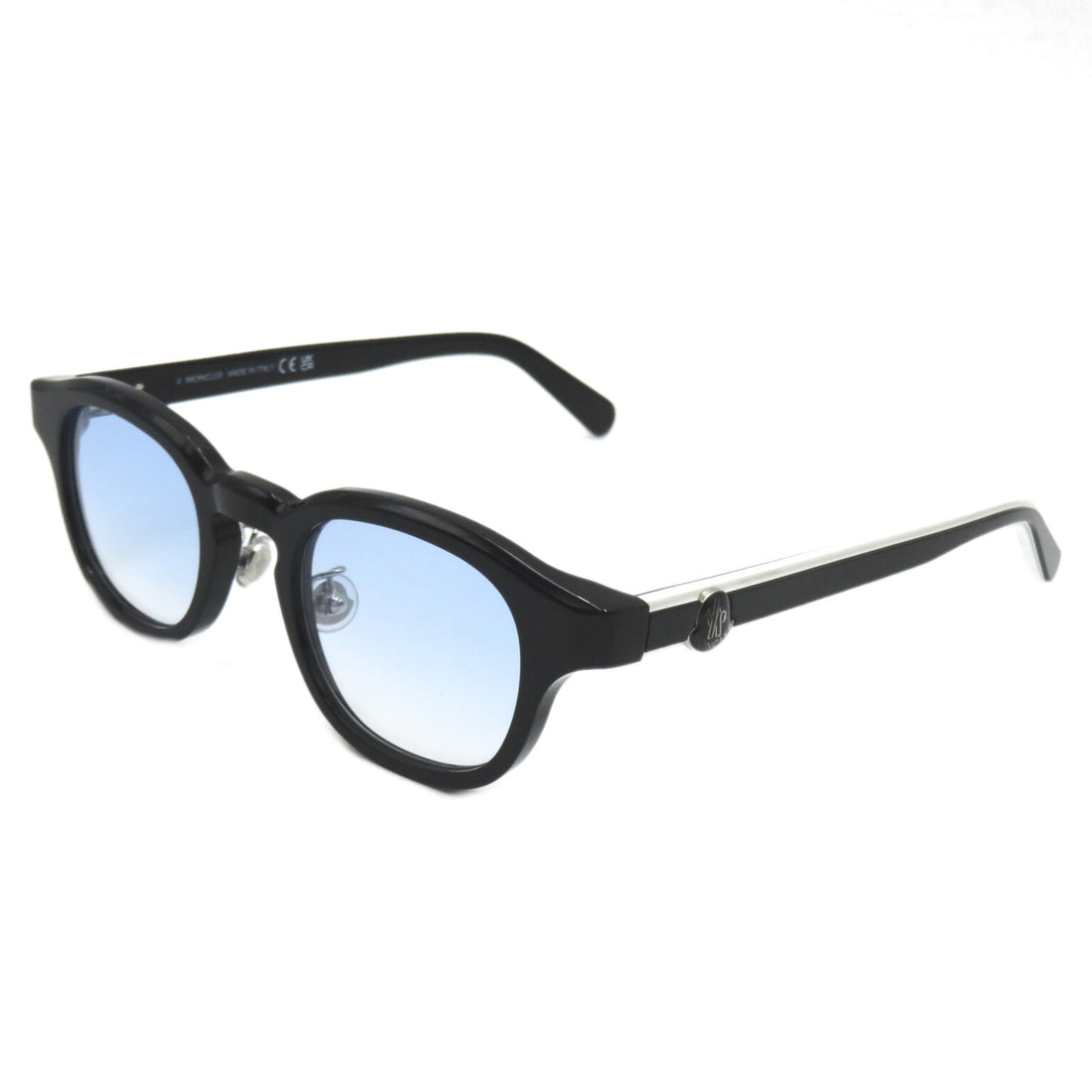 Moncler Plastic Sunglasses Black/White/Blue