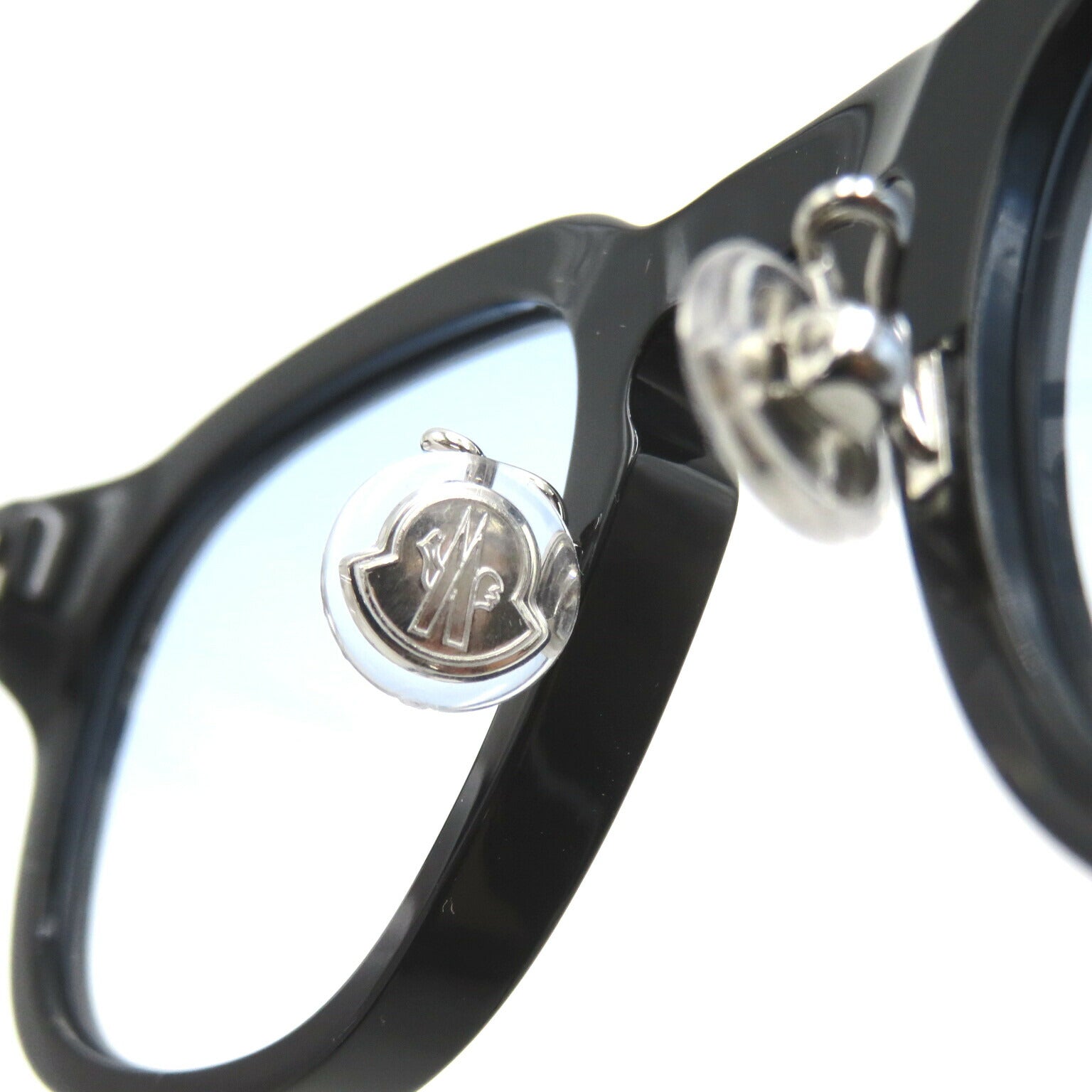 Moncler Plastic Sunglasses Black/White/Blue