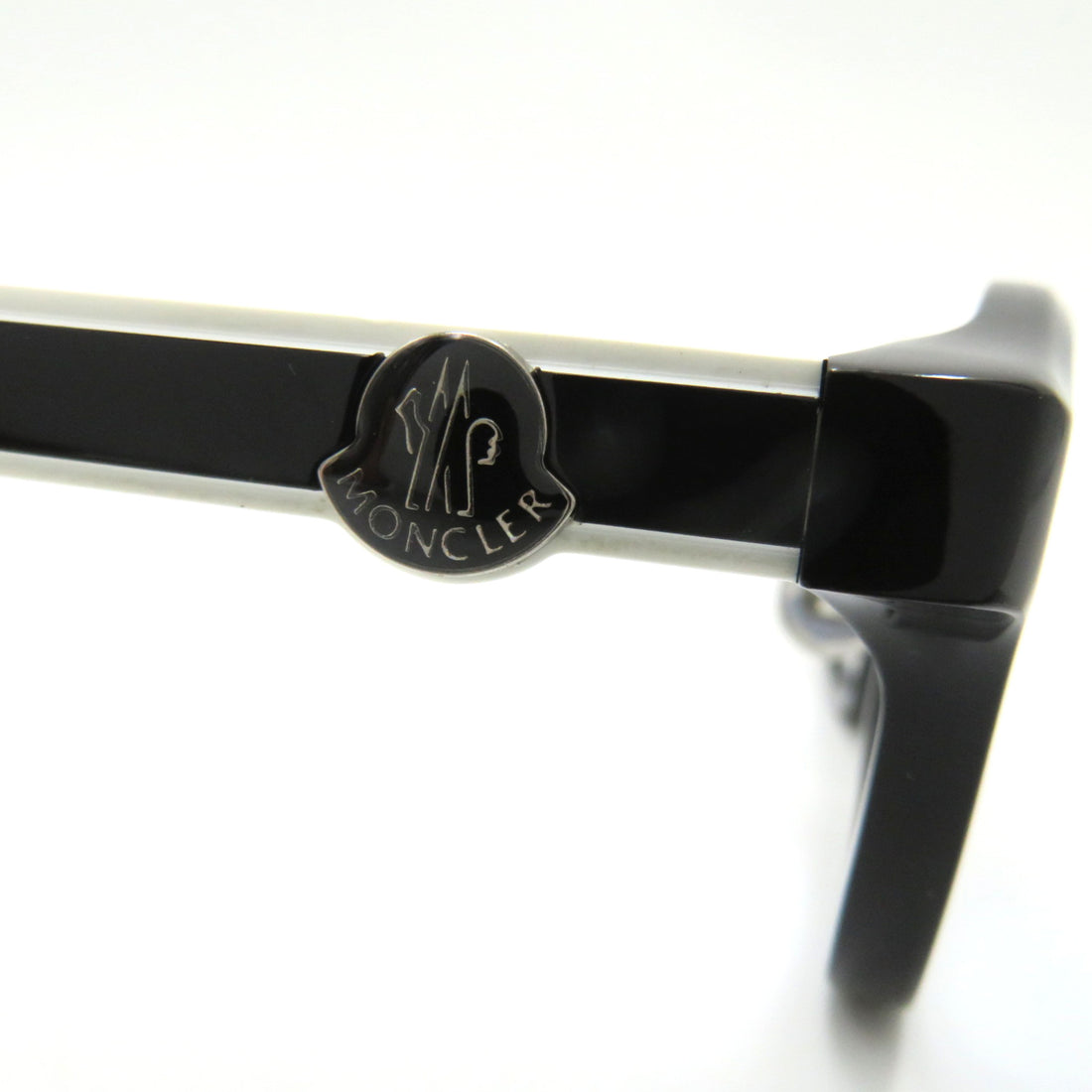 Moncler Plastic Sunglasses Black/White/Blue