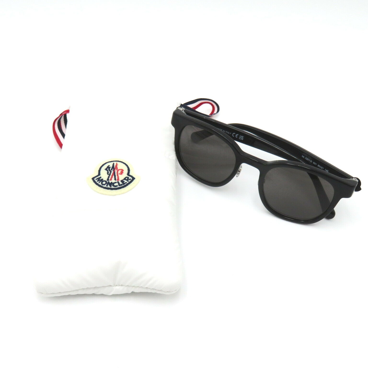 Moncler Plastic Sunglasses Black Gray Lens