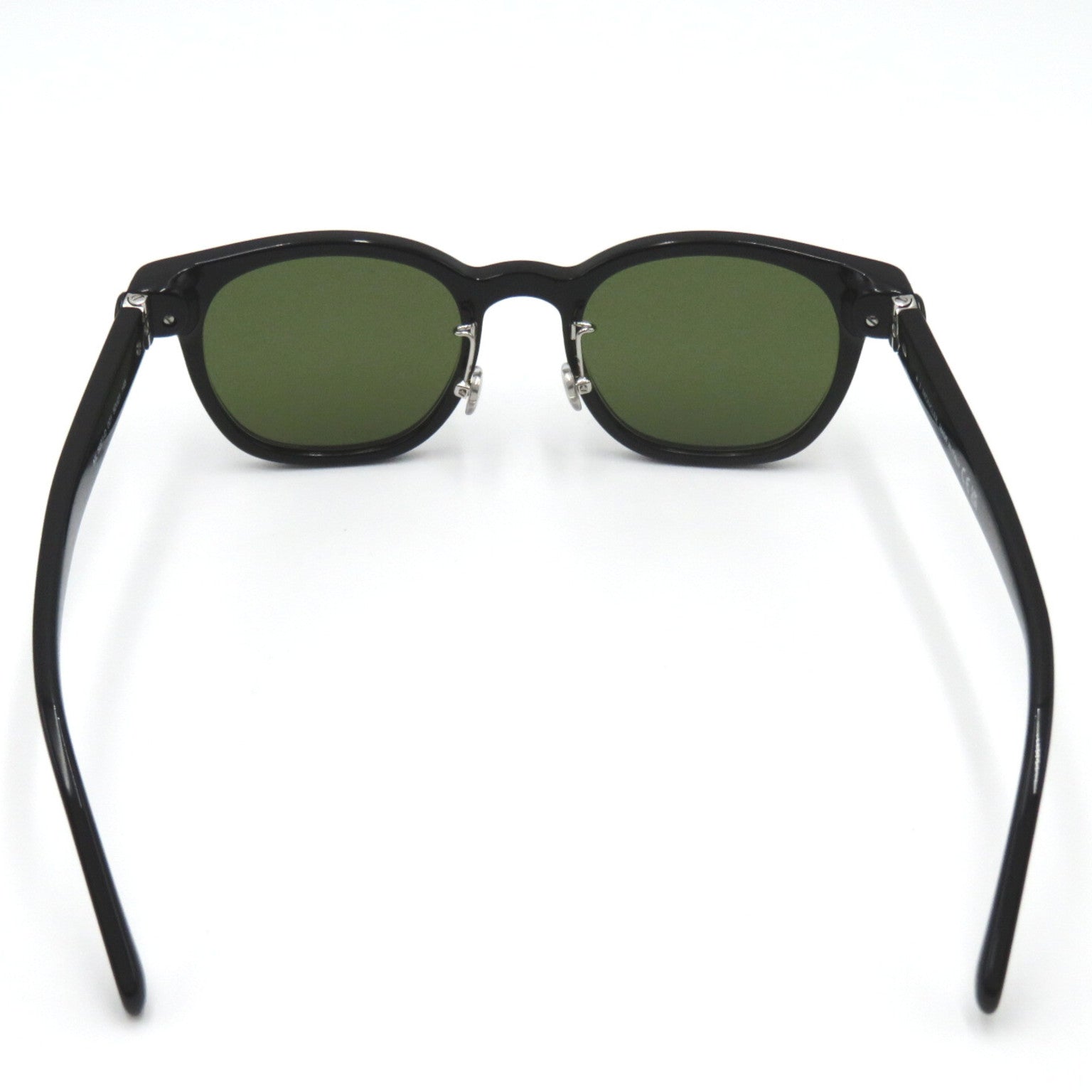 Moncler Plastic Sunglasses Black Green Lens