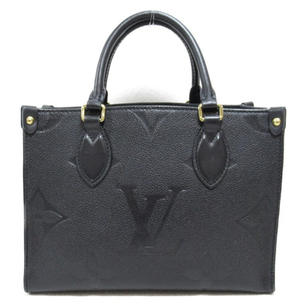Louis Vuitton On the Go PM Leather Tote Bag M45653 in Good condition
