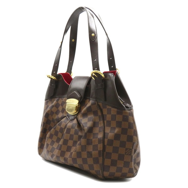 Louis Vuitton Damier Ebene Sistina GM  Canvas Shoulder Bag N41540 in Very Good Condition