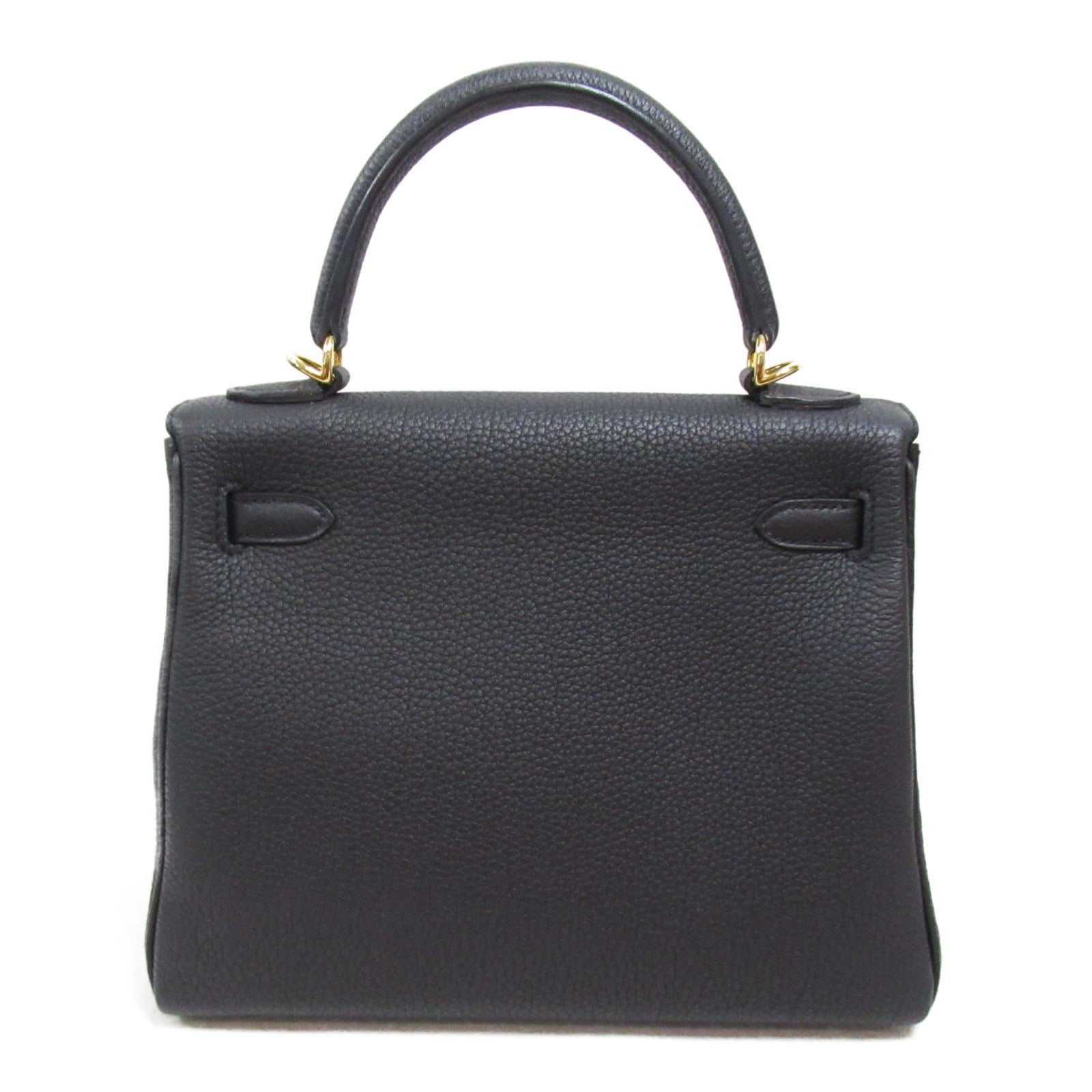 Hermes Kelly 25 Black Leather Handbag