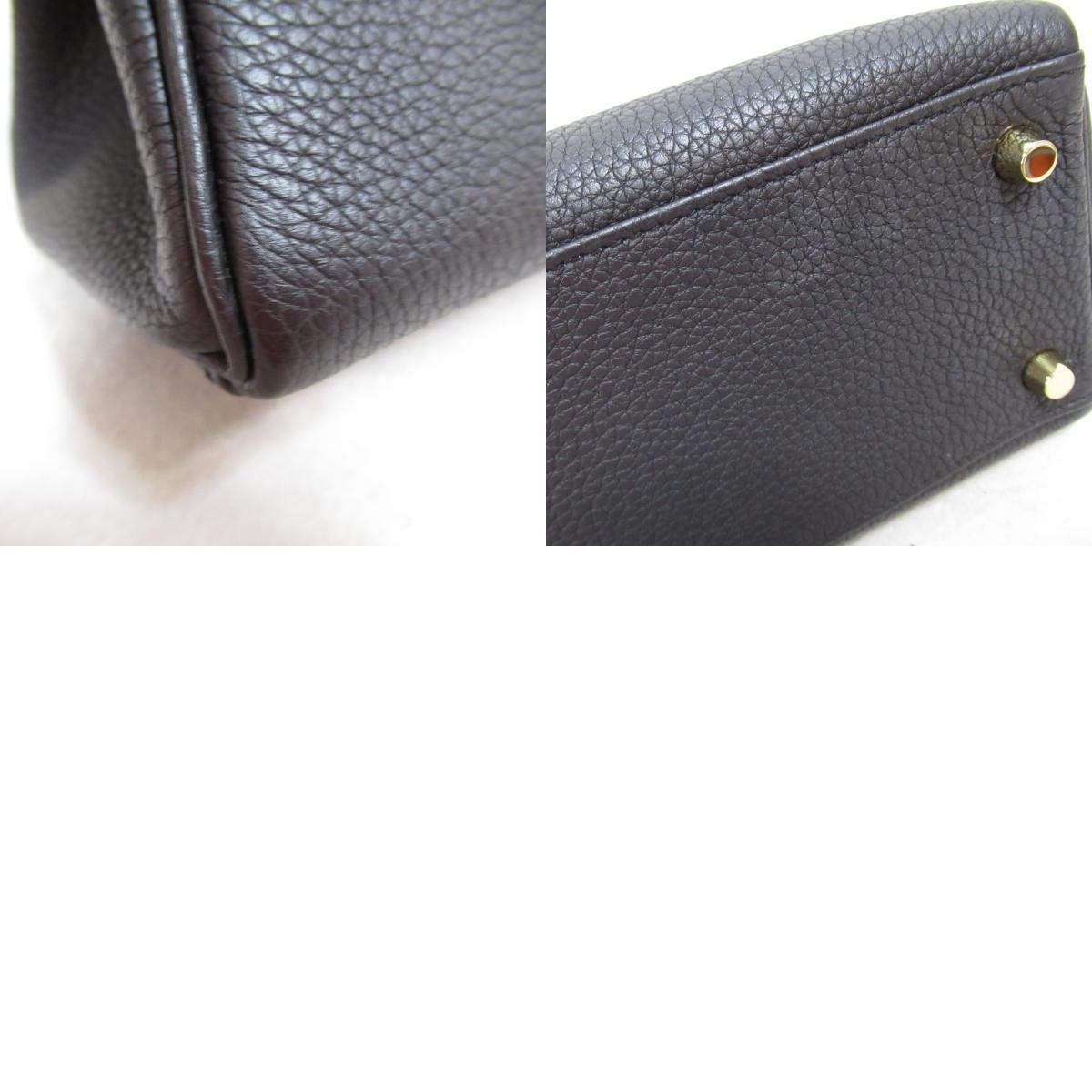 Hermes Kelly 25 Black Leather Handbag