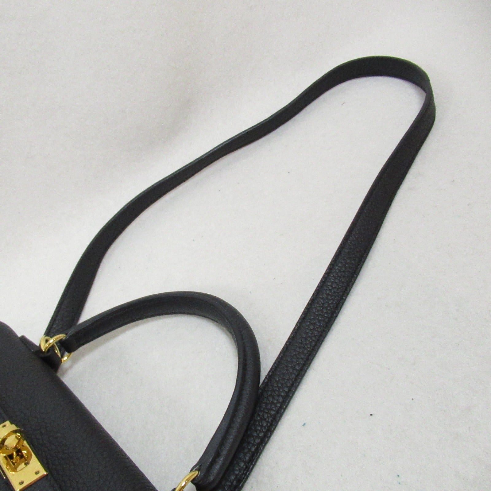 Hermes Kelly 25 Black Leather Handbag