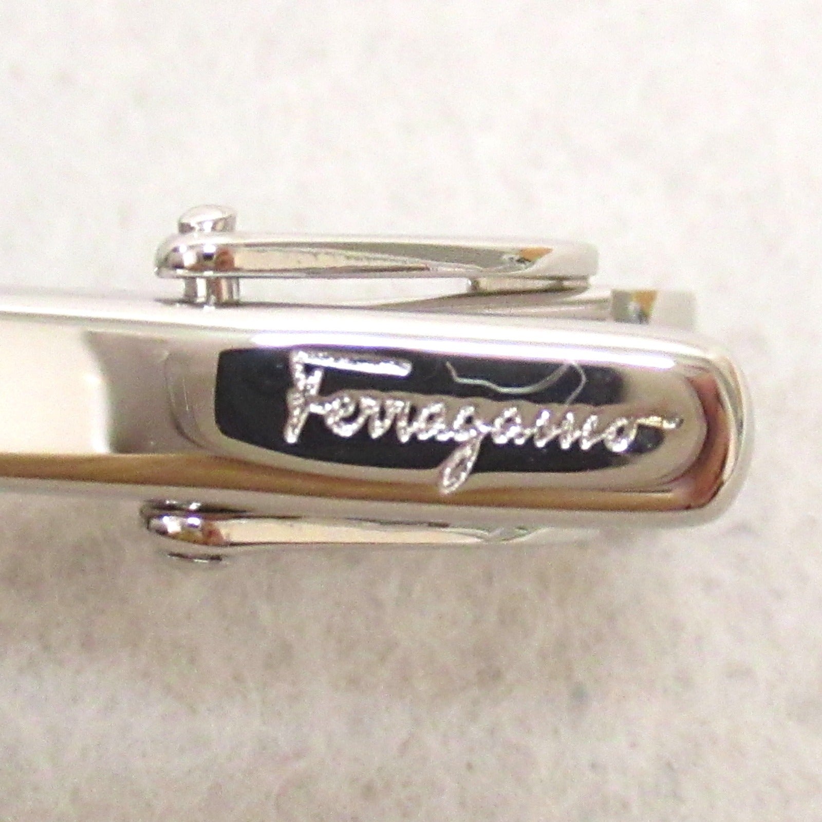 Salvatore Ferragamo Brass Tie Pin Silver